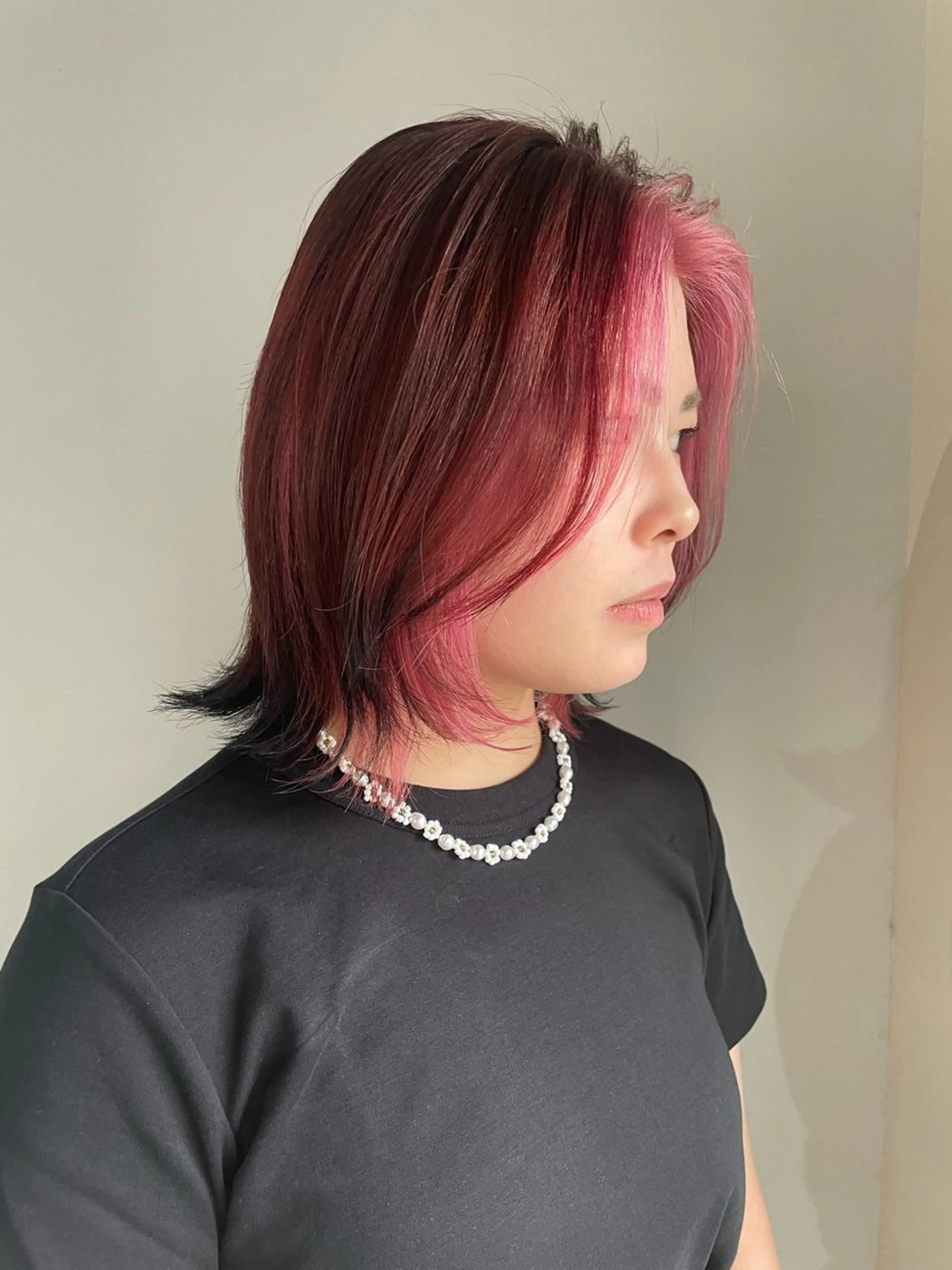 ミディアム カラー ヘアアレンジ カット ヘアカラー 透明感カラー/推しカ ラー☁️JURAのヘアスタイル