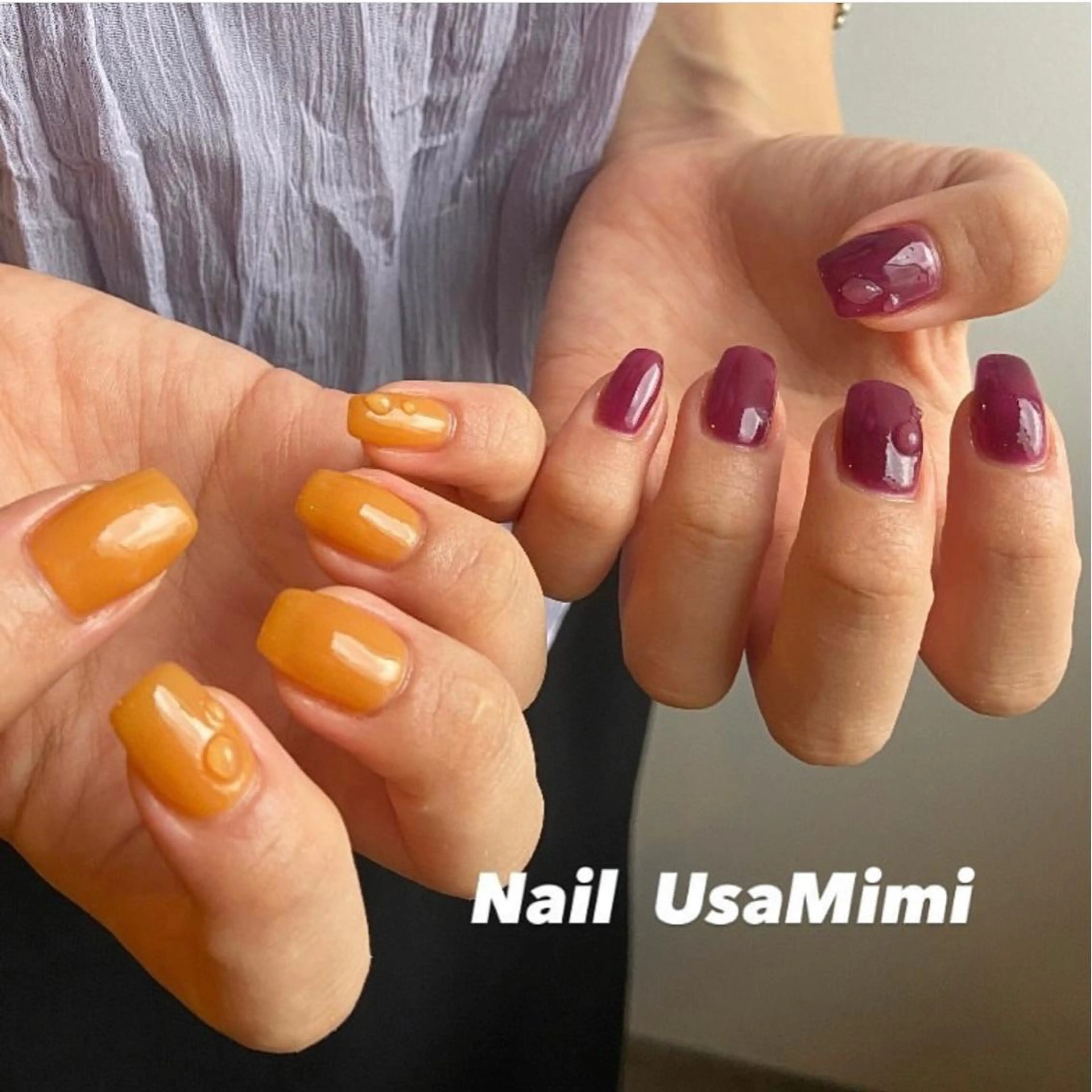 ネイル クリアネイル フットネイル ジェルネイル マグネットネイル 持ち込み 本町ネイルNail UsaMimiのネイルデザイン