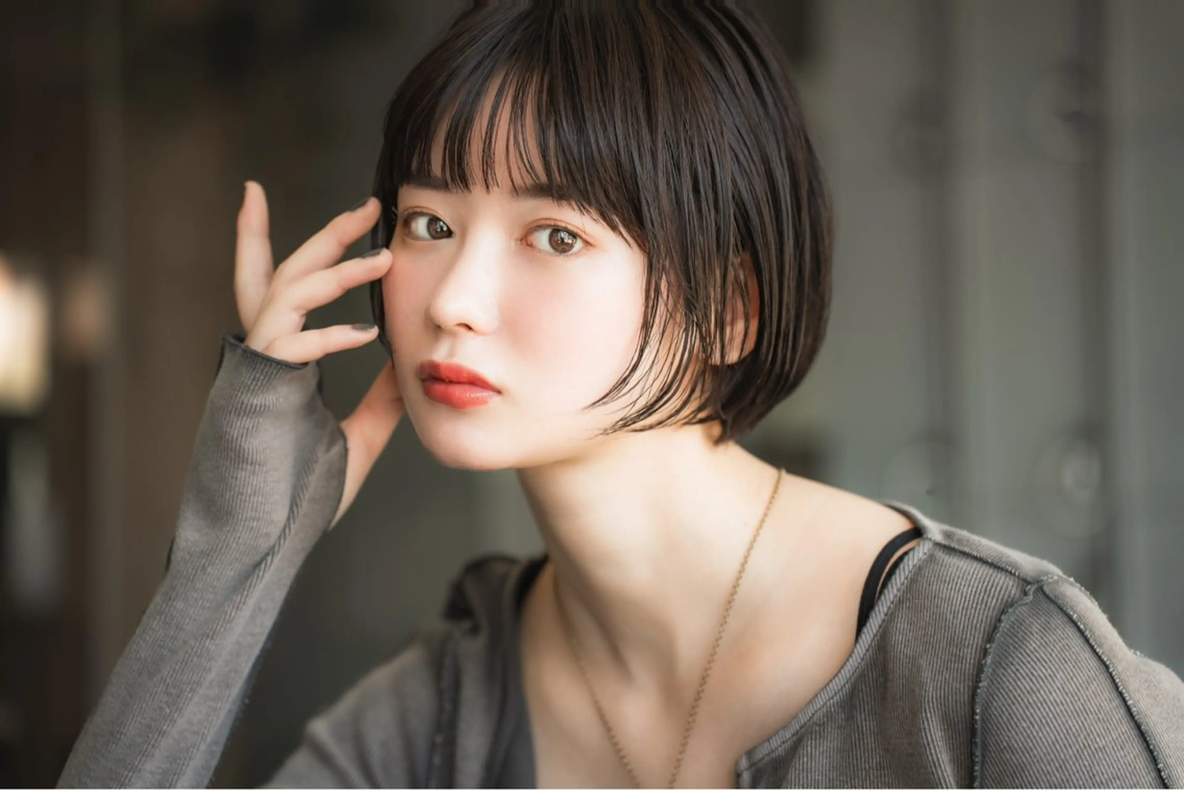 ショート パーマ 縮毛矯正 MINX/艶髪/ 髪質改善/岩城槙乃介のヘアスタイル