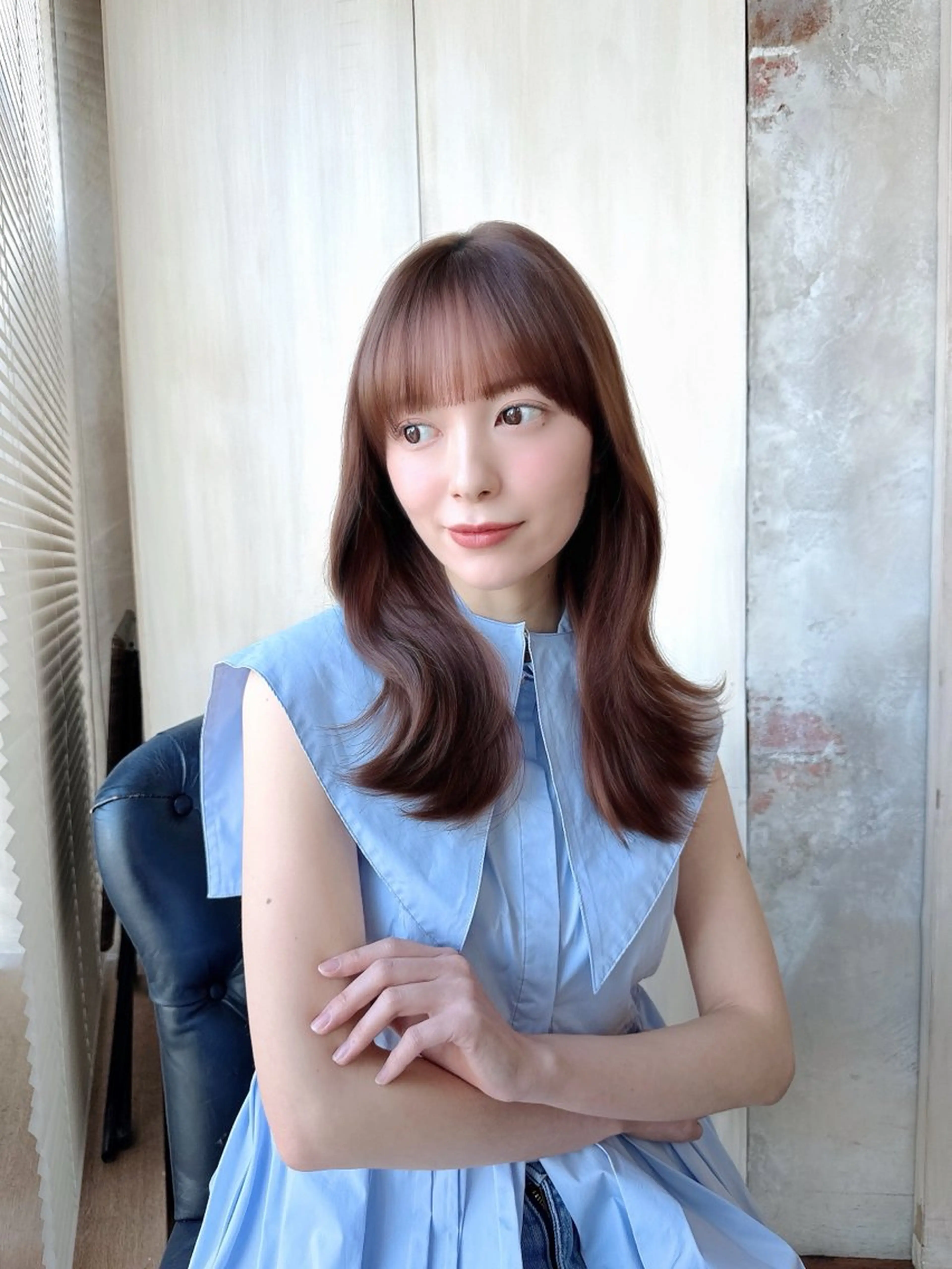 ロング カラー カット ヘアカラー トリートメント ヘッドスパ レイヤー/艶カラー 韓国/石戸谷海斗のヘアスタイル
