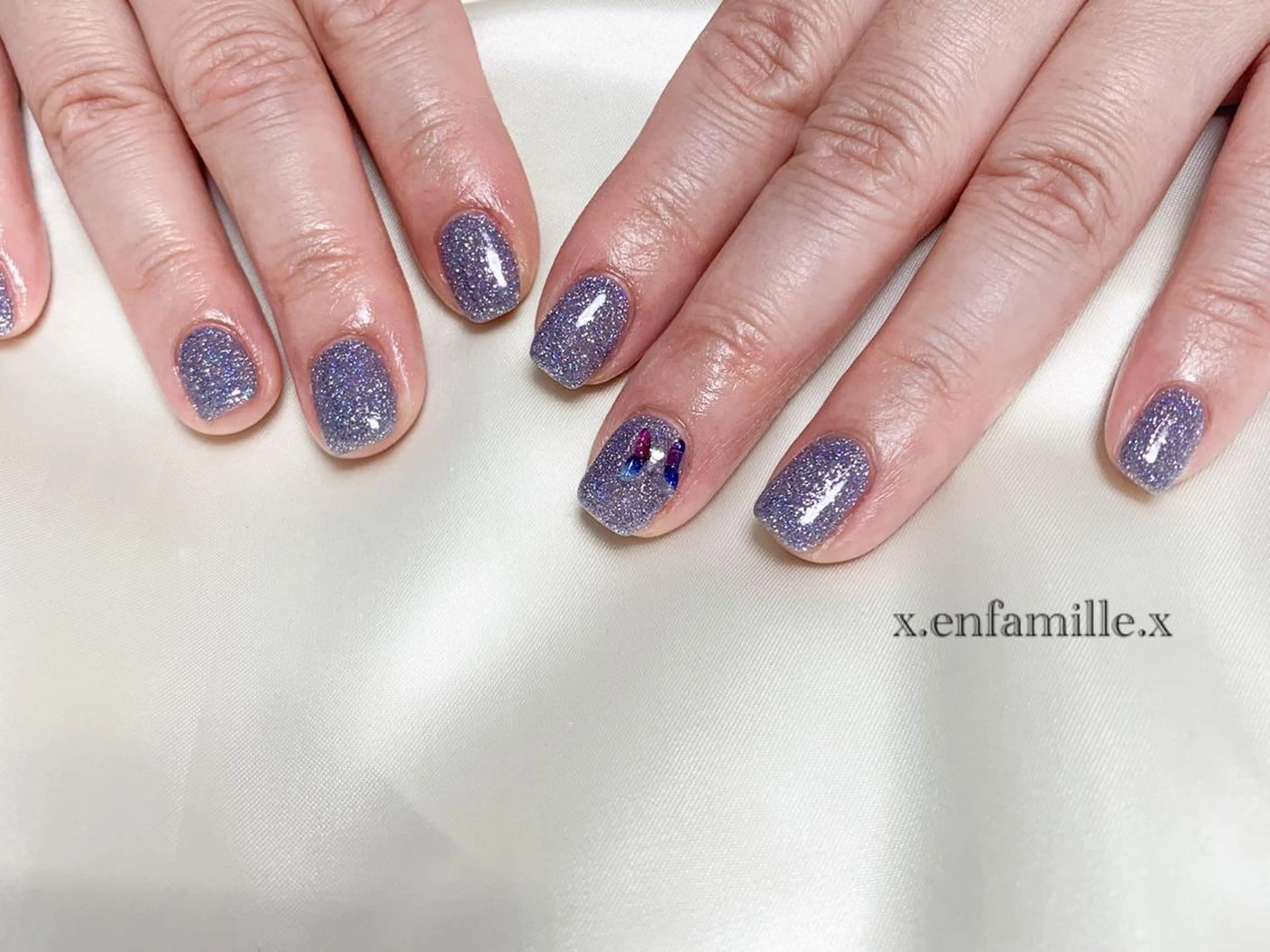 ネイル フラッシュネイル ハンドネイル nail salon en familleのネイルデザイン