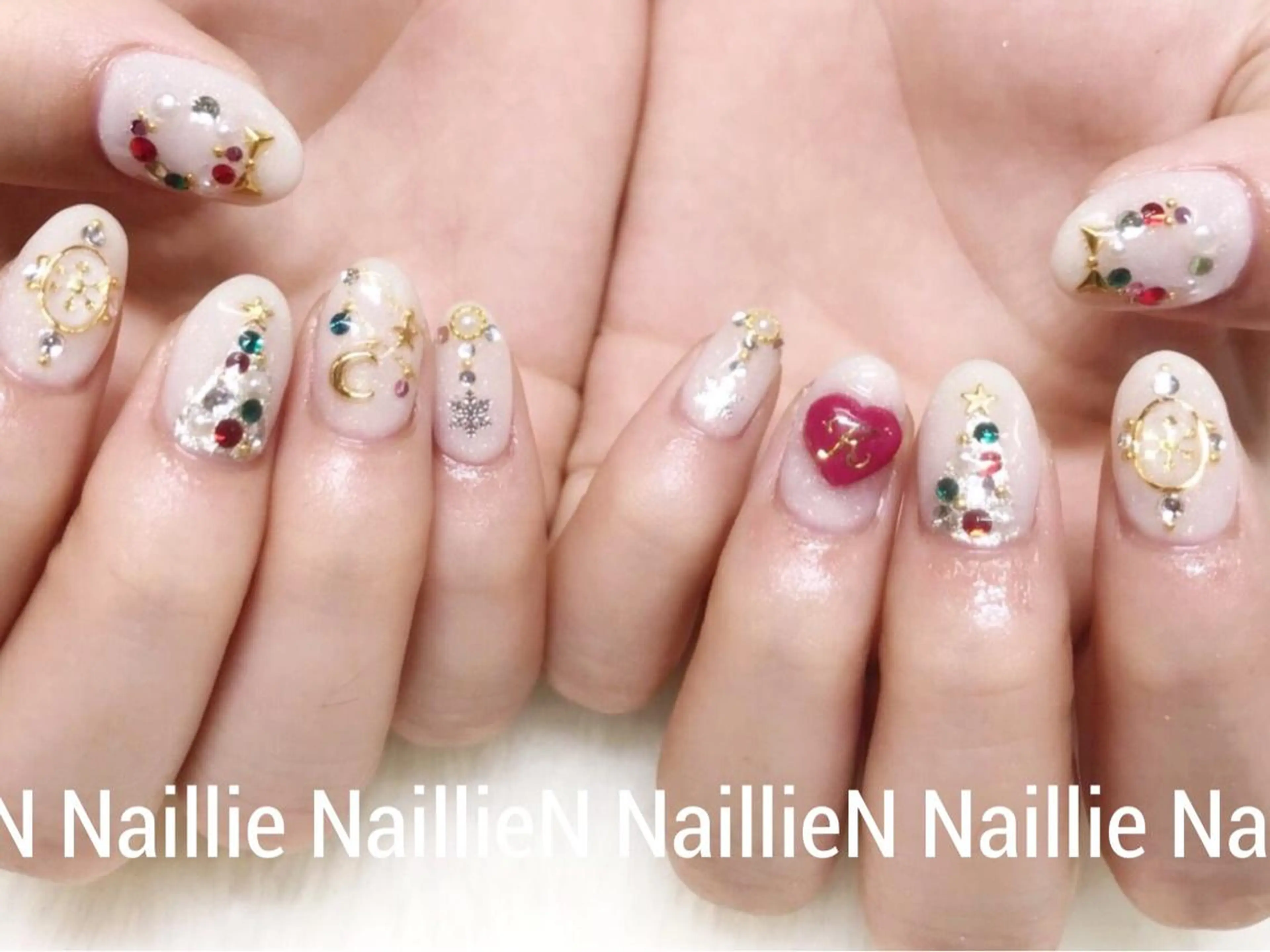 ネイル 冬ネイル クリスマス ハンドネイル Nail lieNのネイルデザイン