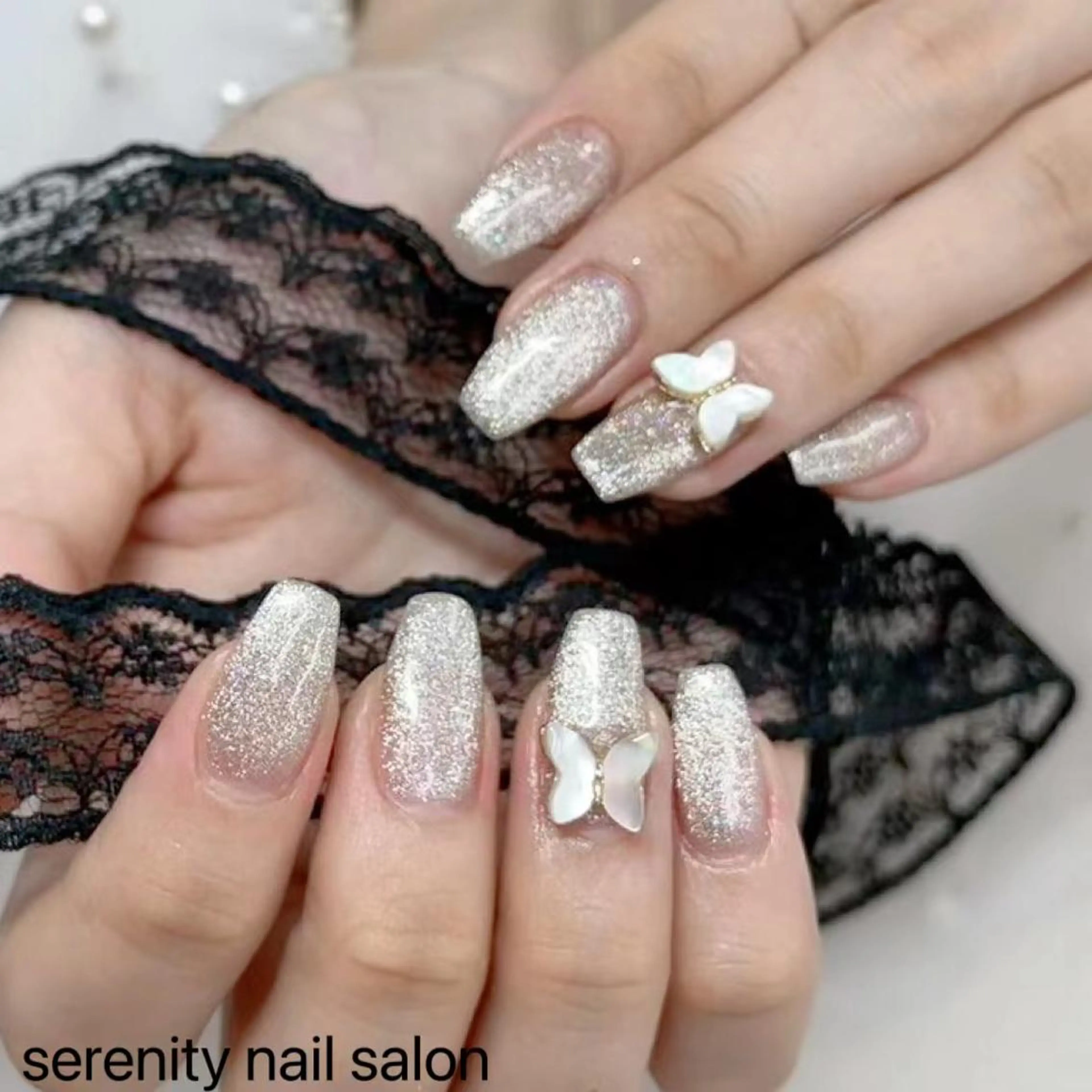 ネイル ハンドネイル ハンドケア ✨Serenity ワンホンネイルのネイルデザイン