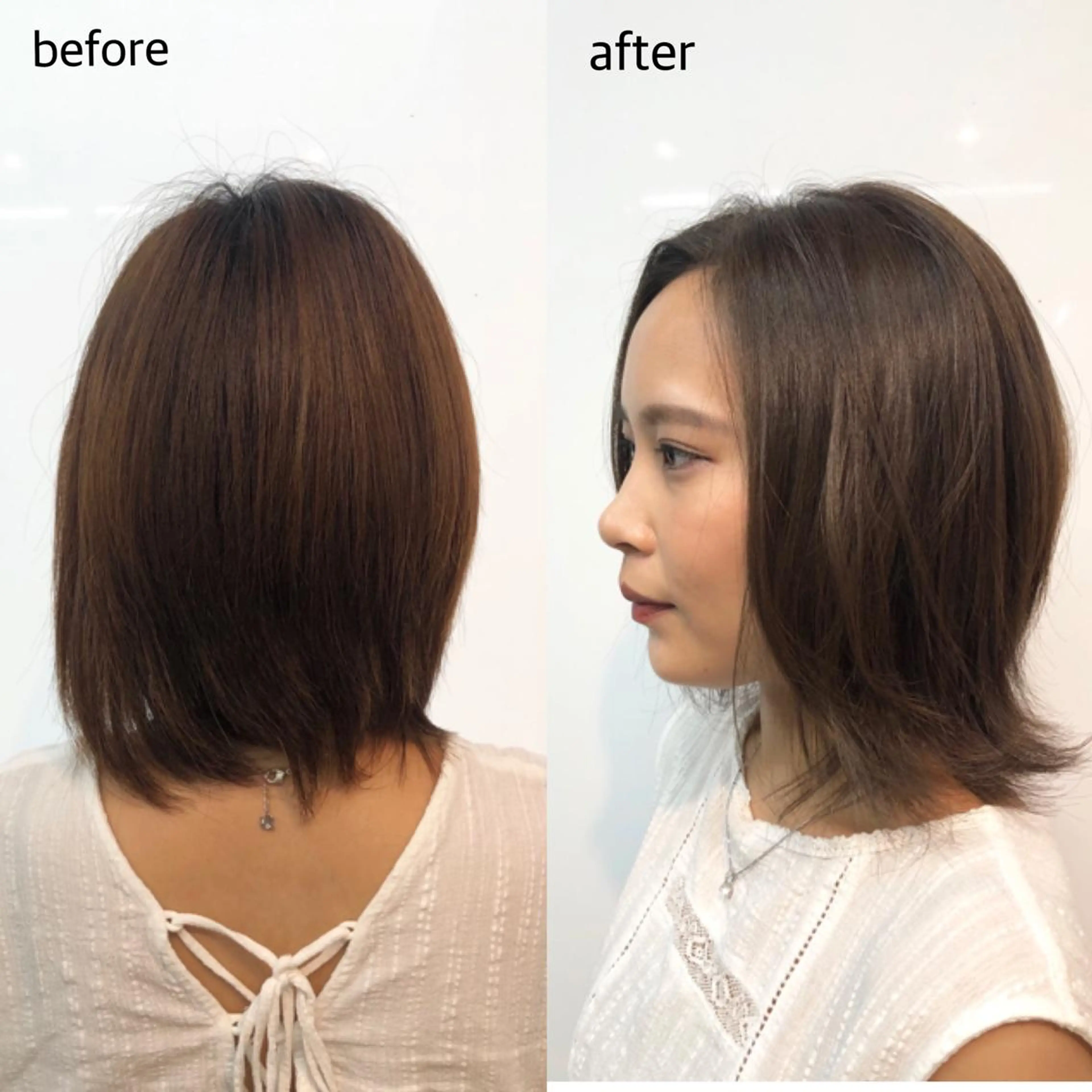 ショート カラー ベージュカラー 透明感カラー グレージュ カット ヘアカラー トリートメント 桑原 菜摘のヘアスタイル