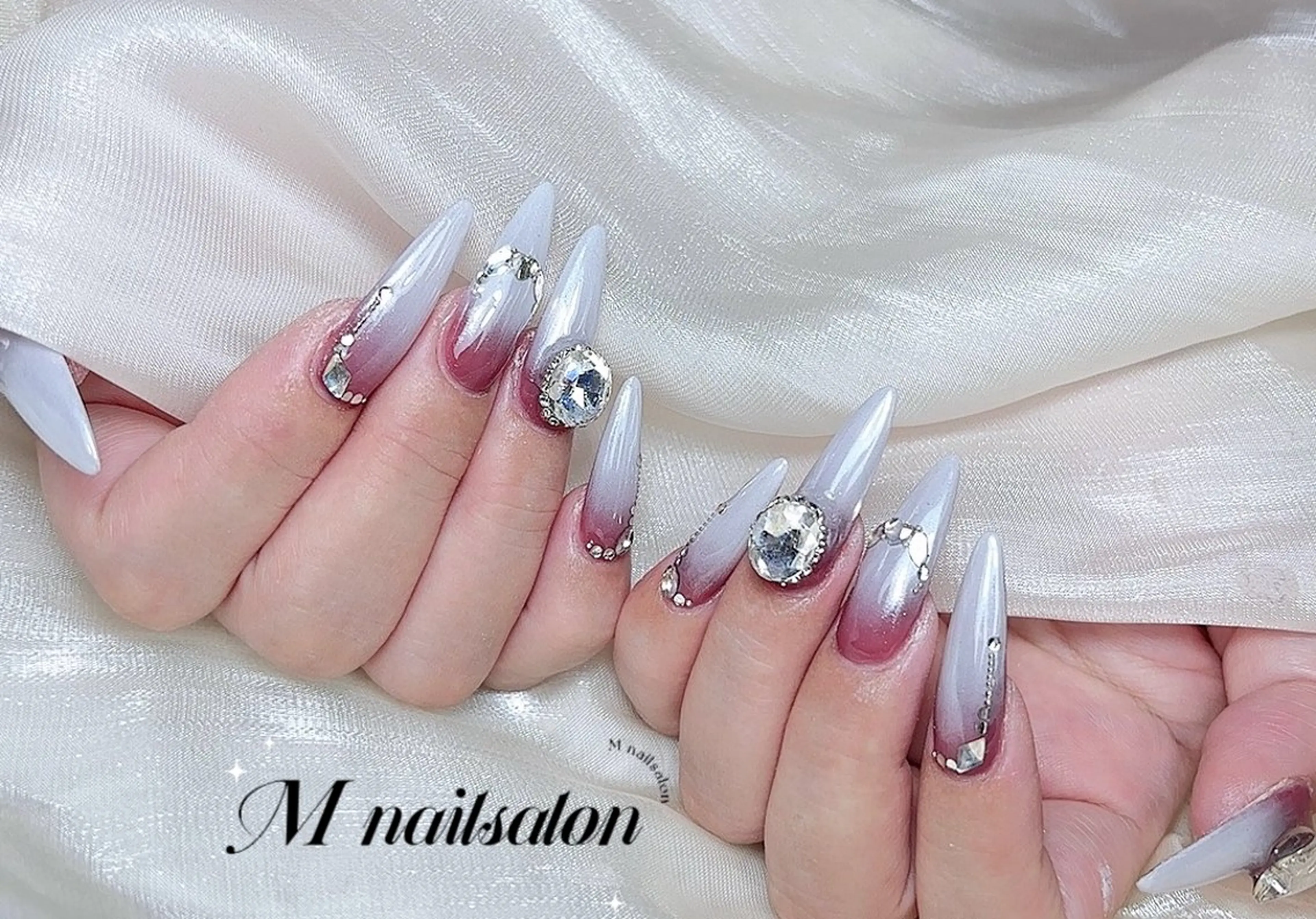ネイル ハンドネイル M🌷nail 長さだし専門店のネイルデザイン