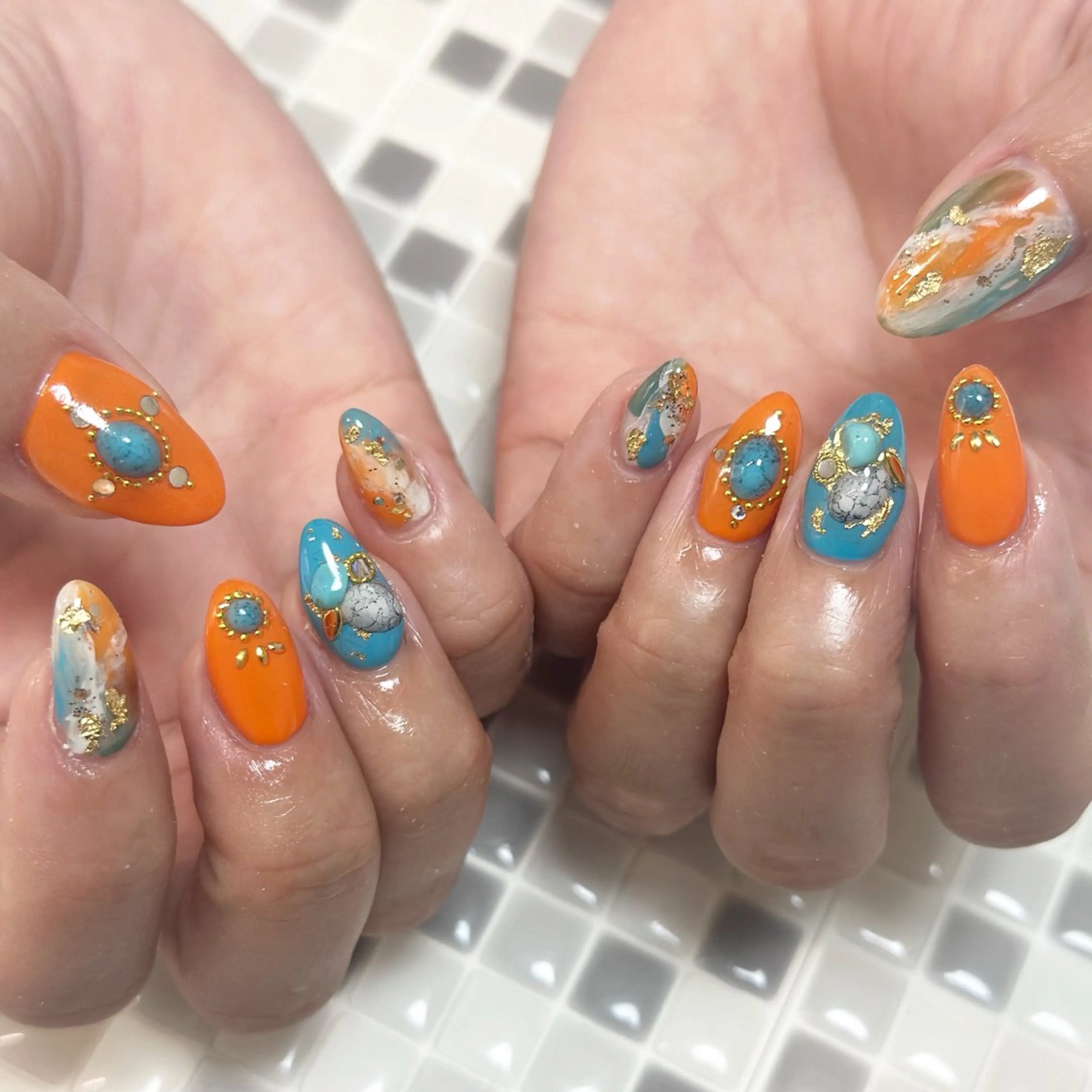 ネイル 夏ネイル ♡Nailist yui♡のネイルデザイン