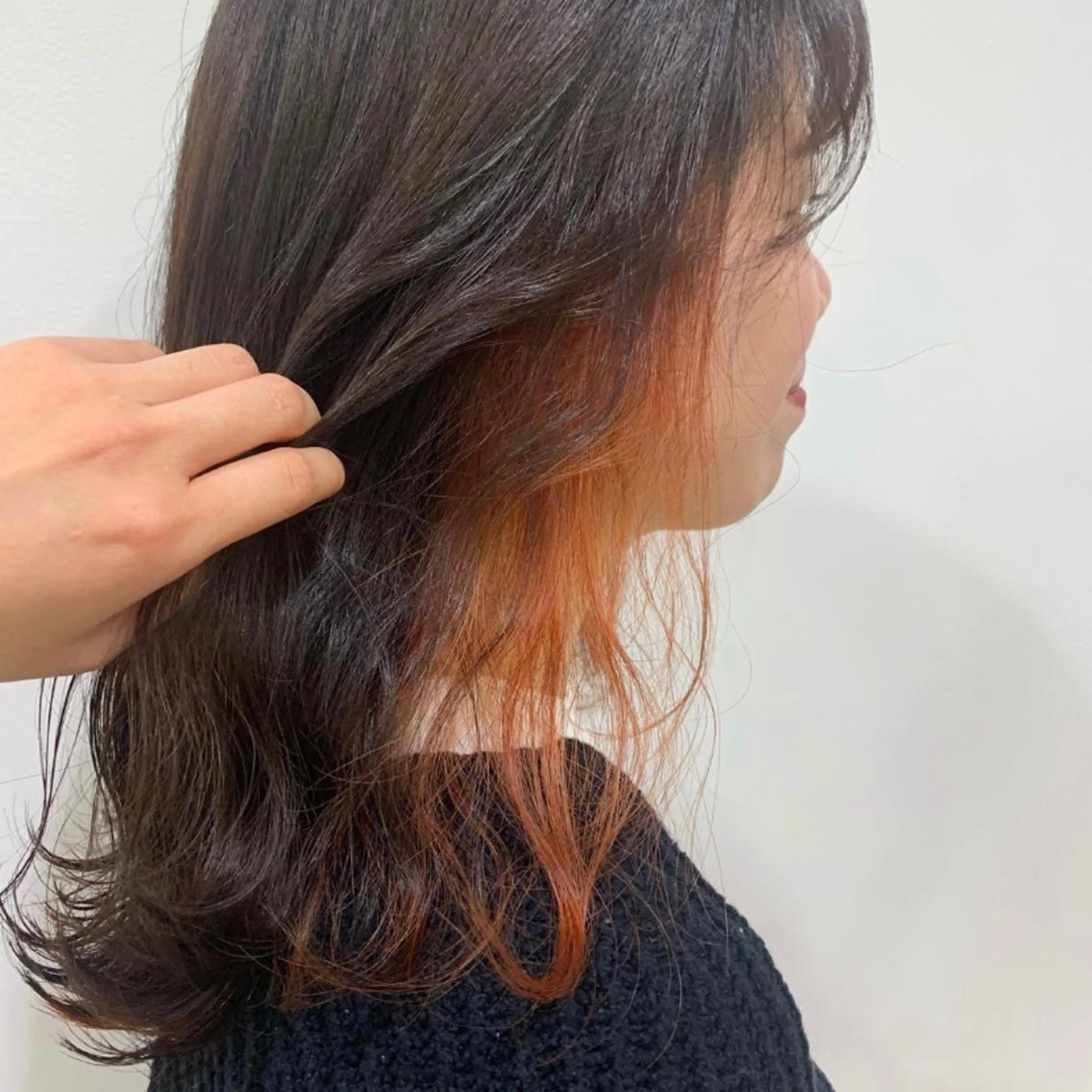 ミディアム カラー ヘアアレンジ ネイル マツエク・マツパ 💓💓彩 音💓💓のマツエク・マツパデザイン