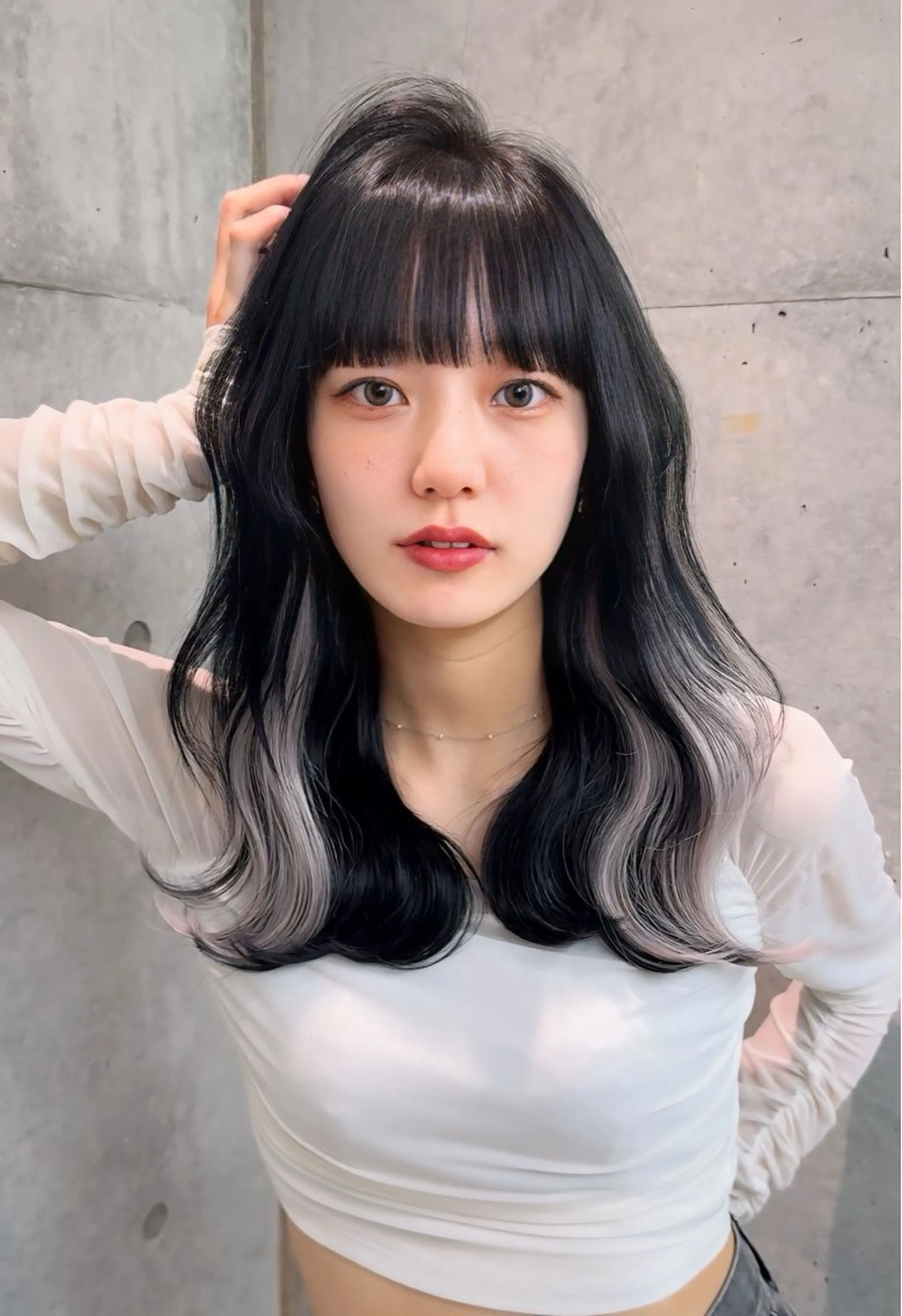 セミロング カラー ヘアアレンジ ヘアカラー yuuto🌈 ムラ修正専門美容師のヘアスタイル