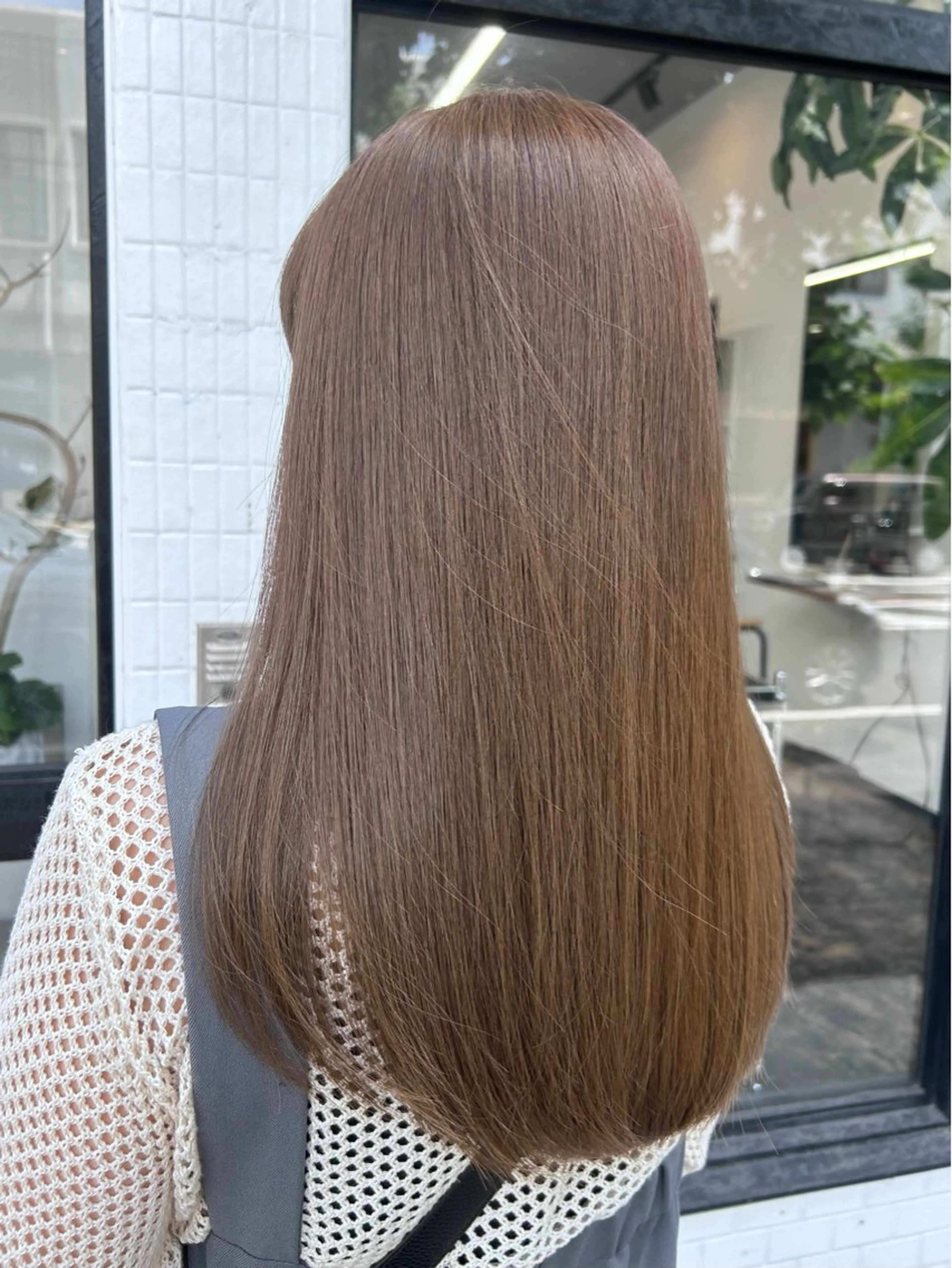セミロング カラー ベージュカラー ブリーチ ラベンダーカラー ブリーチなしカラー カット ヘアカラー トリートメント sol. ayakaのヘアスタイル