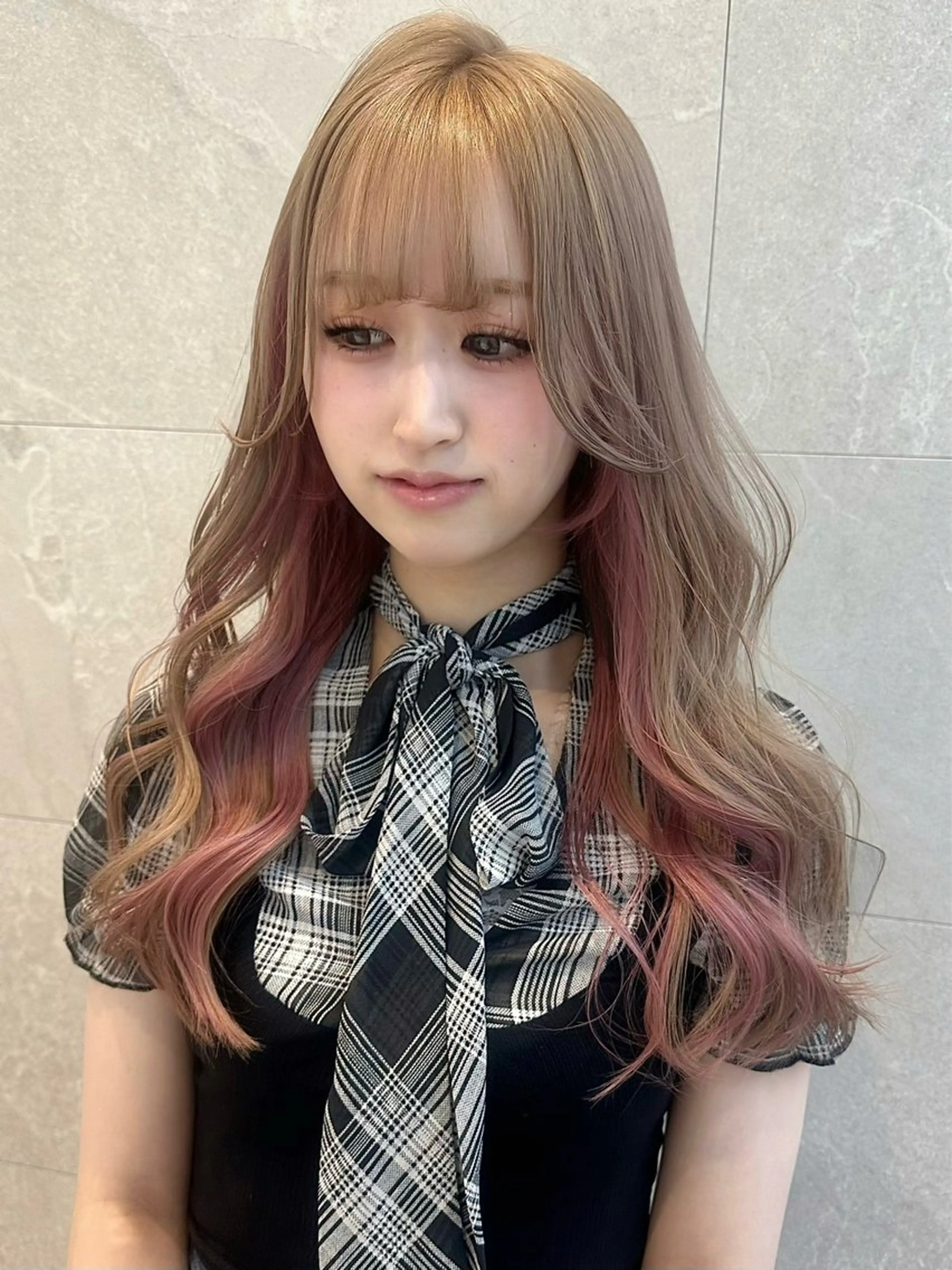 ロング カラー ベージュカラー ブリーチ ブラウンカラー ケアブリーチ ハイトーンカラー カット ヘアカラー トリートメント 🦋高瀬寛菜🦋 韓国/ブリーチのヘアスタイル