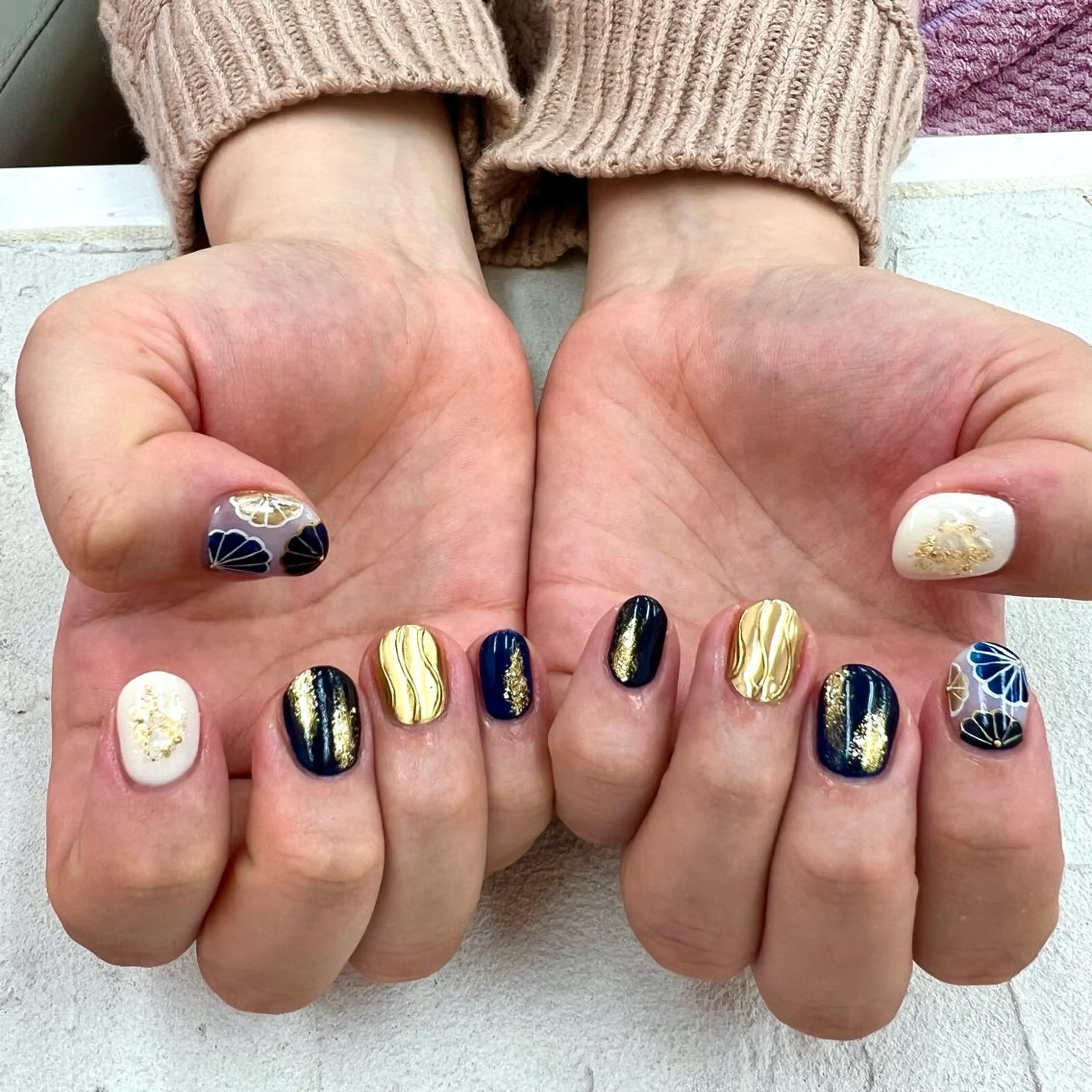 ネイル 成人式 ハンドネイル Bianca立川店 / HAYASHIのネイルデザイン