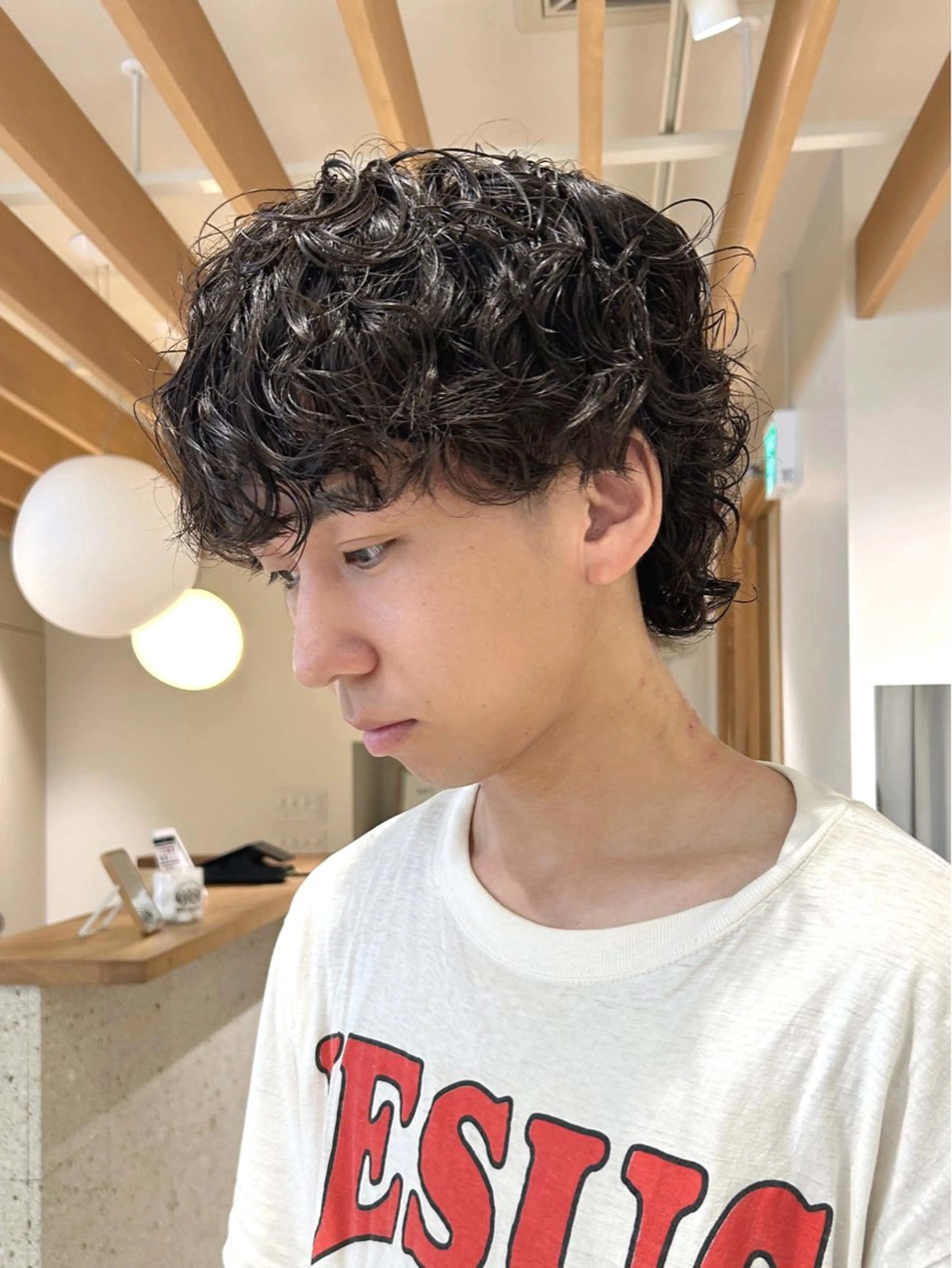 🌀外国人風🌀メンズカット+プードルパーマの写真