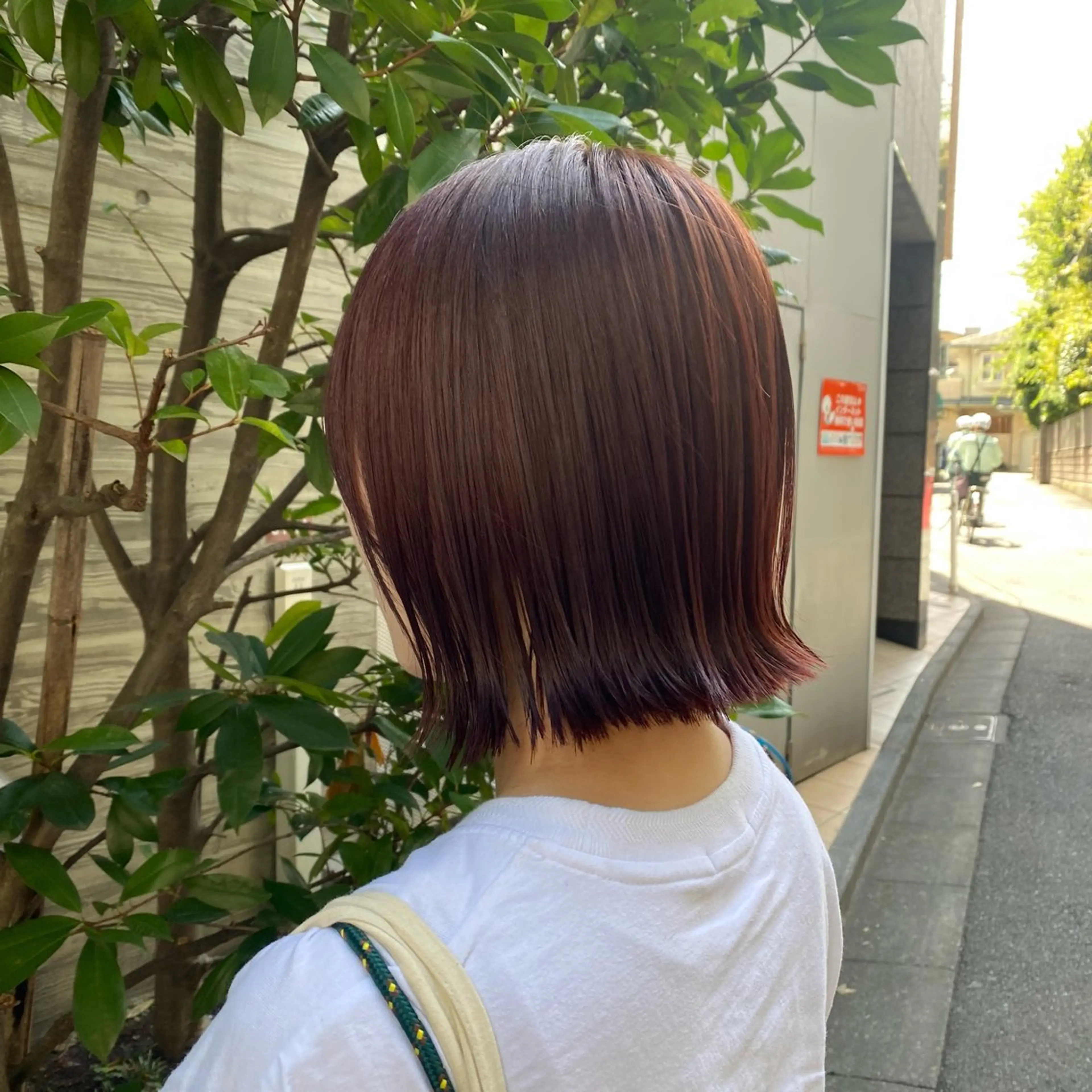 ショート カラー 切りっぱなしボブ ボブ ブリーチなし透明感 🕊ワダ　ユイのヘアスタイル