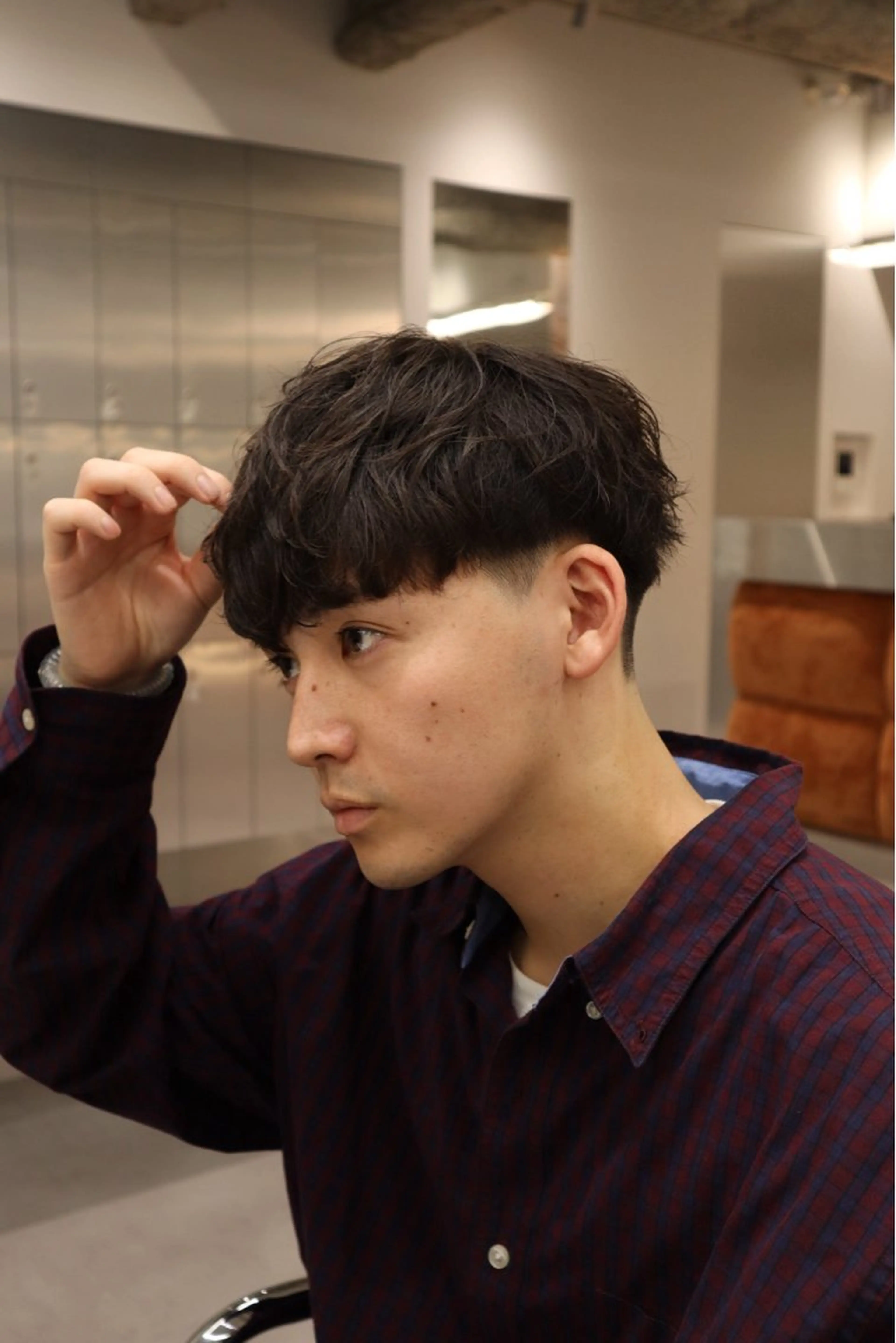 ショート パーマ メンズ カット パーマ ヘッドスパ ヘアセット メンズ特化   西野 晴紀のヘアスタイル