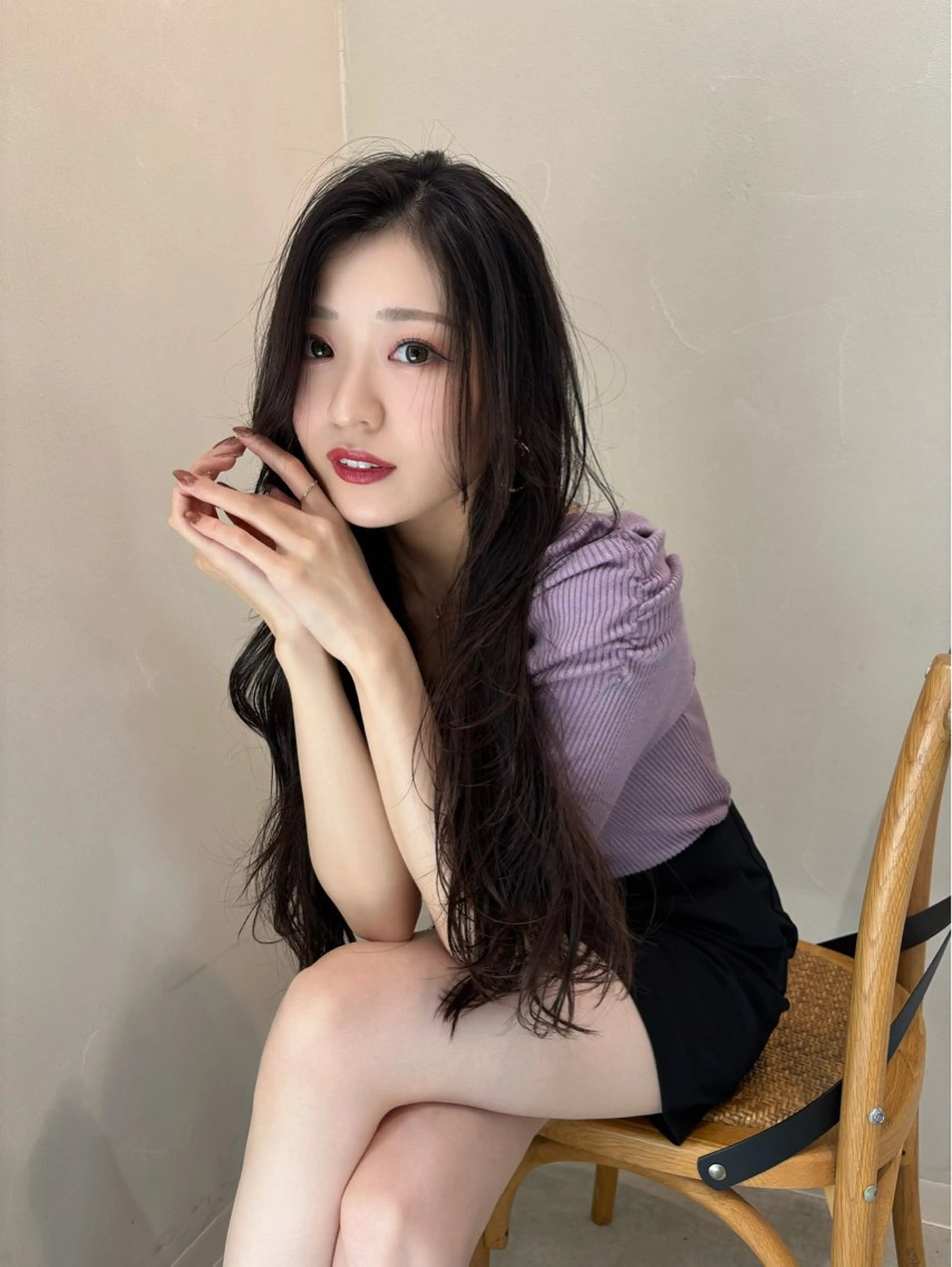 ロング 大野 真央のヘアスタイル