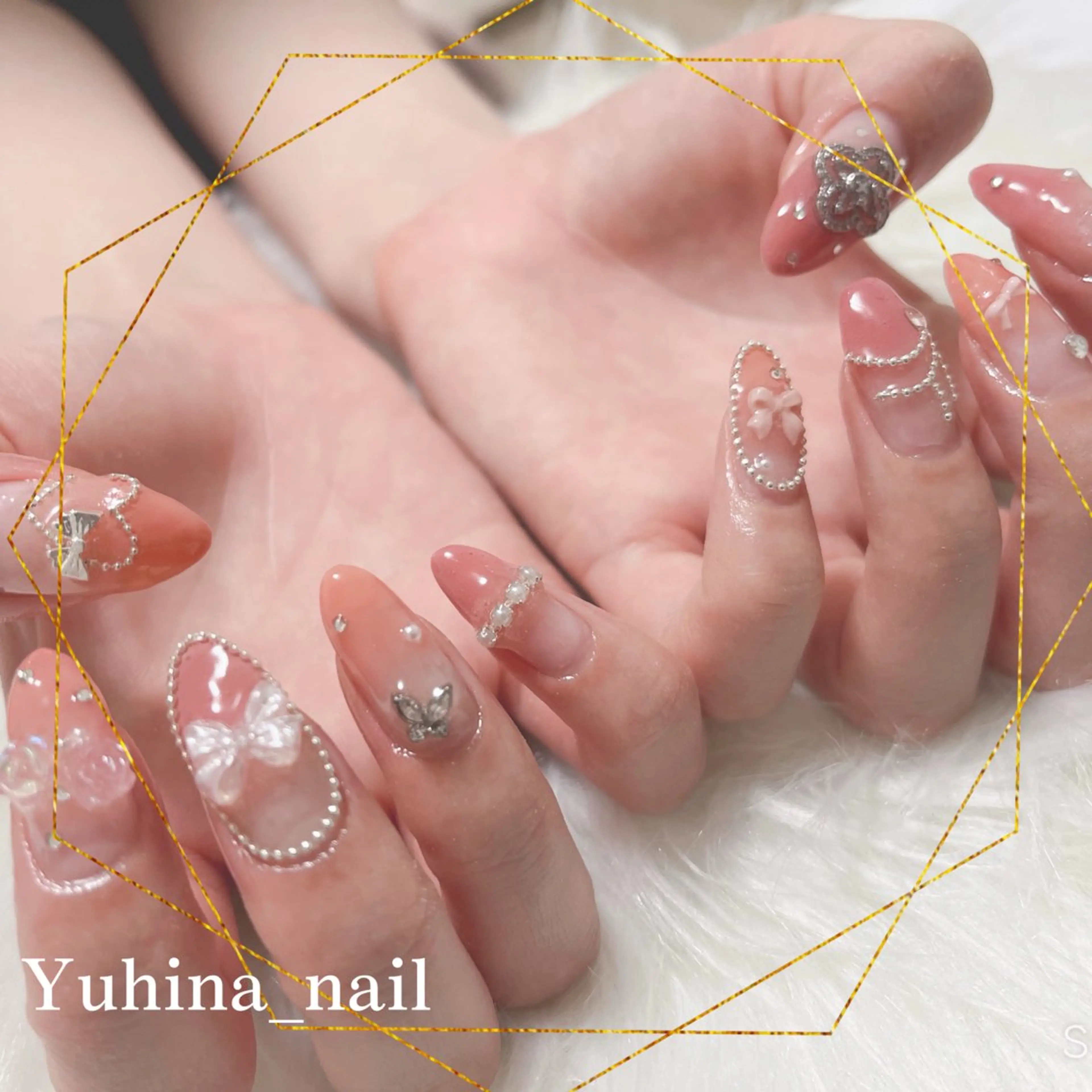 ネイル ハンドネイル Yuhina _nail‪ෆ‪.*のネイルデザイン