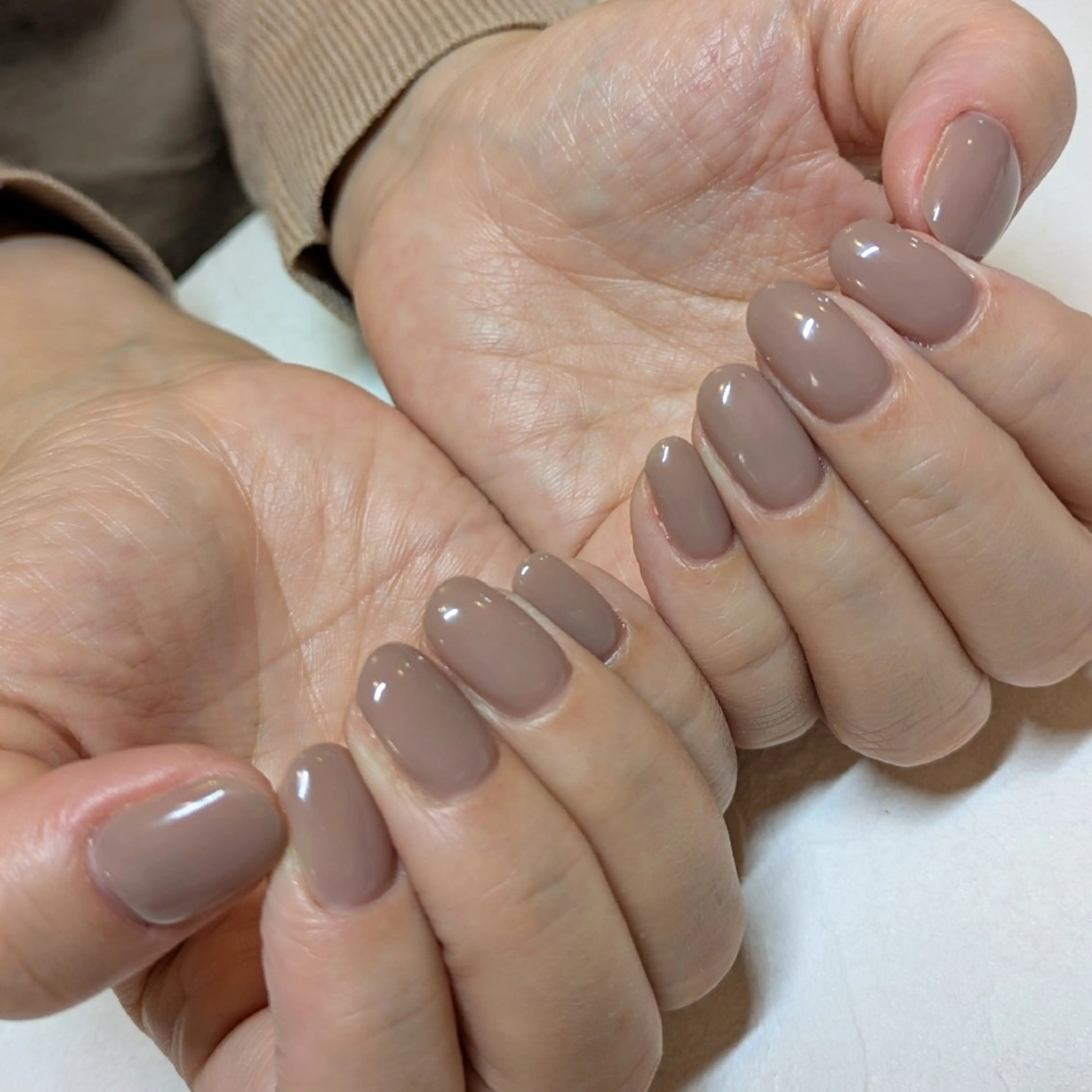 ネイル ワンカラーネイル ジェヌインネイル 河内のネイルデザイン