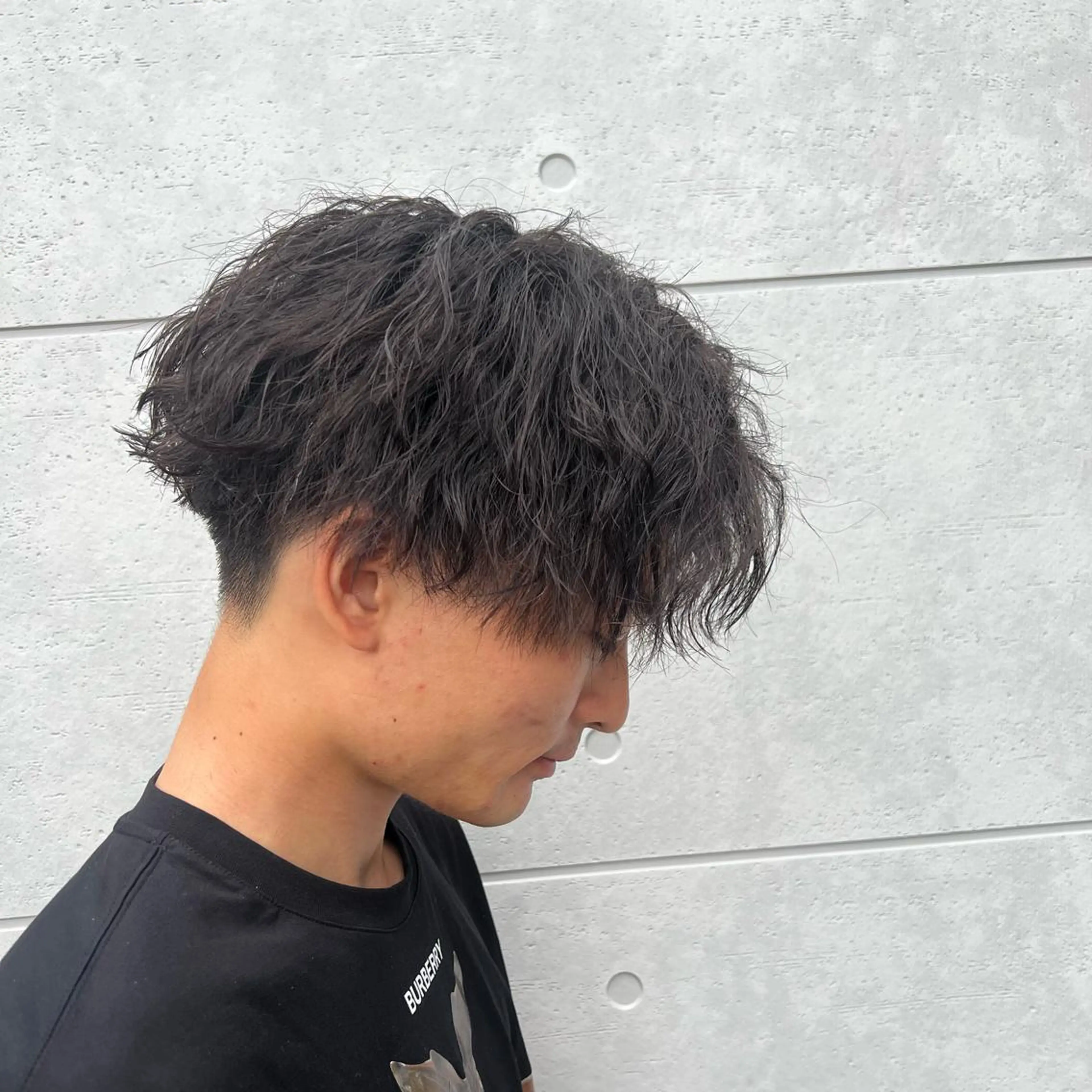パーマ ヘアアレンジ メンズ カット パーマ ヘアセット 飛田 楓信のヘアスタイル