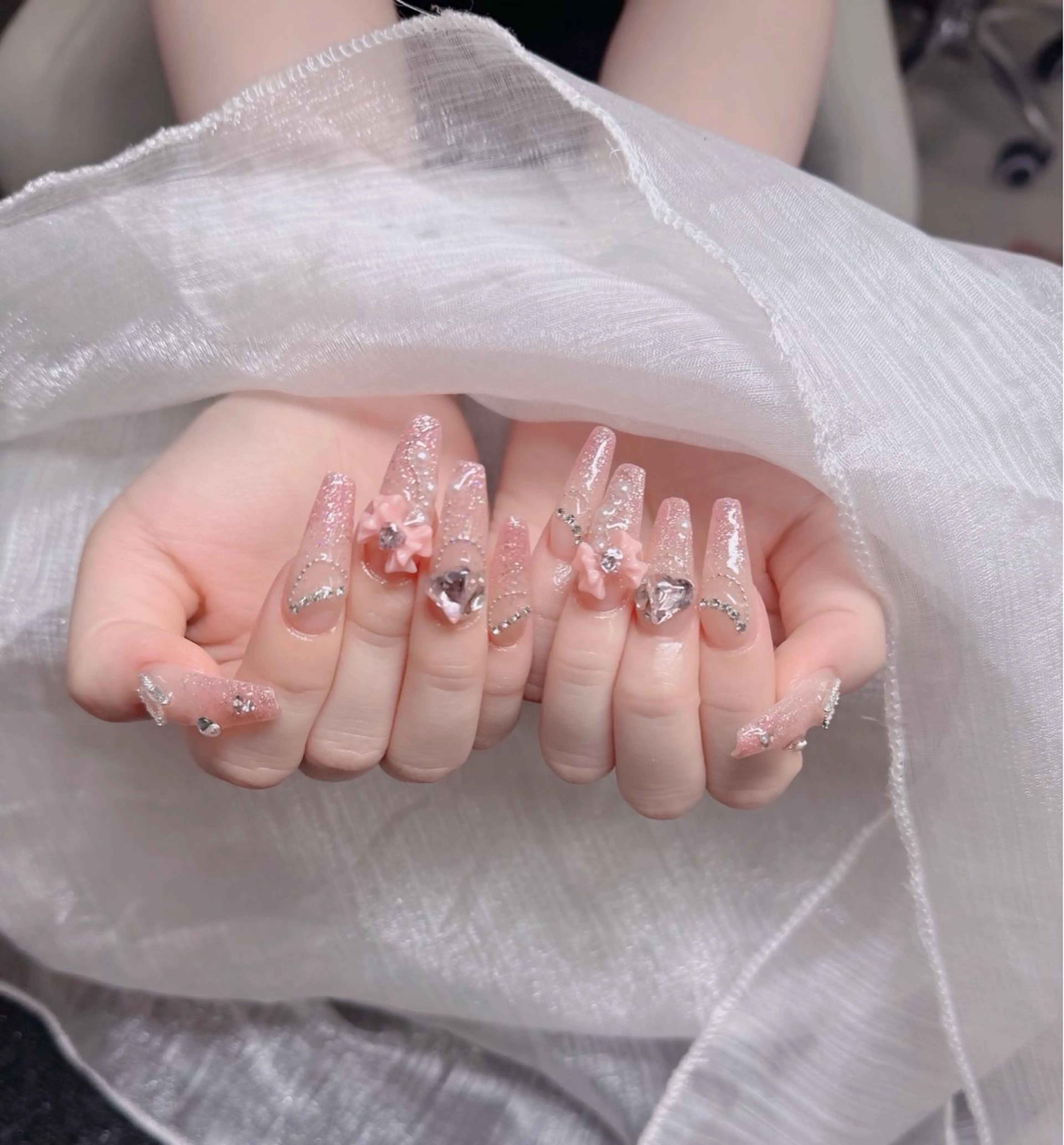 ネイル アートネイル 成人式 ジェルネイル ニュアンスネイル 夏ネイル ハンドネイル H.baby Nai Salon所属・neco H.babynailのネイルデザイン