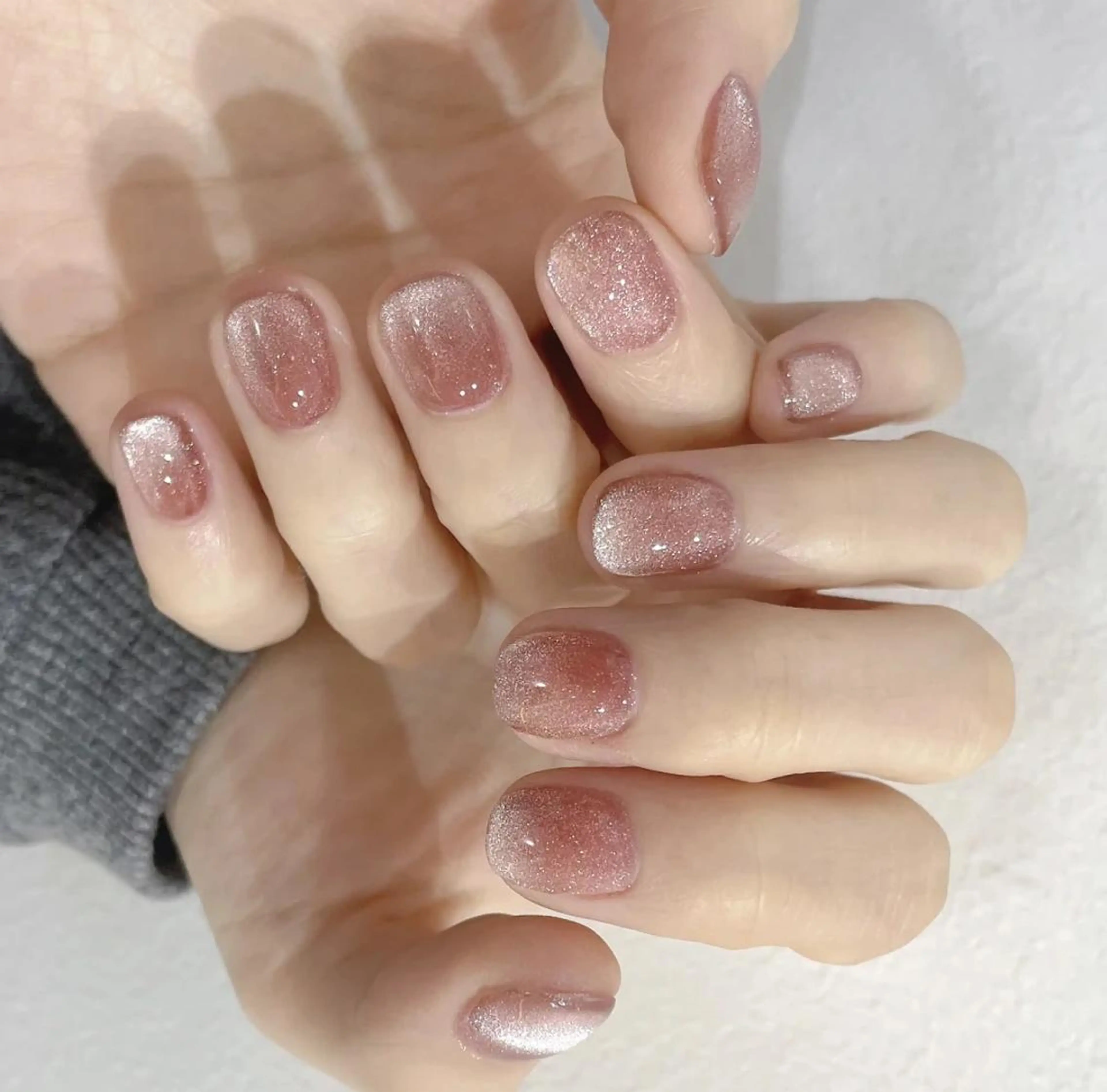 ネイル ラメ(グリッター) ラメグラデーション ワンカラーネイル Queens テイのネイルデザイン