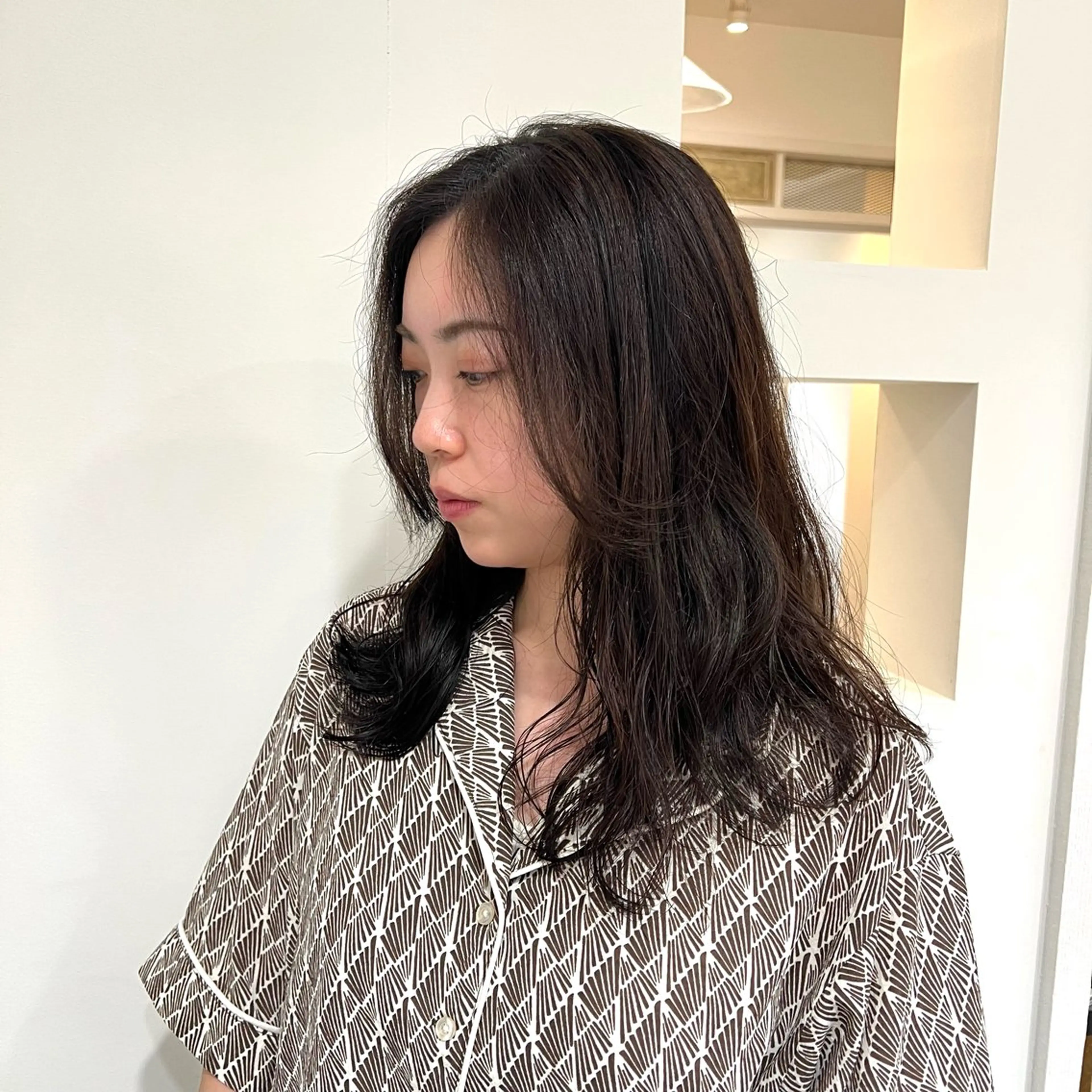 セミロング カラー セミロングパーマ ヘアカラー トリートメント 🌱カラー&トリート メント🌱SOUTAのヘアスタイル