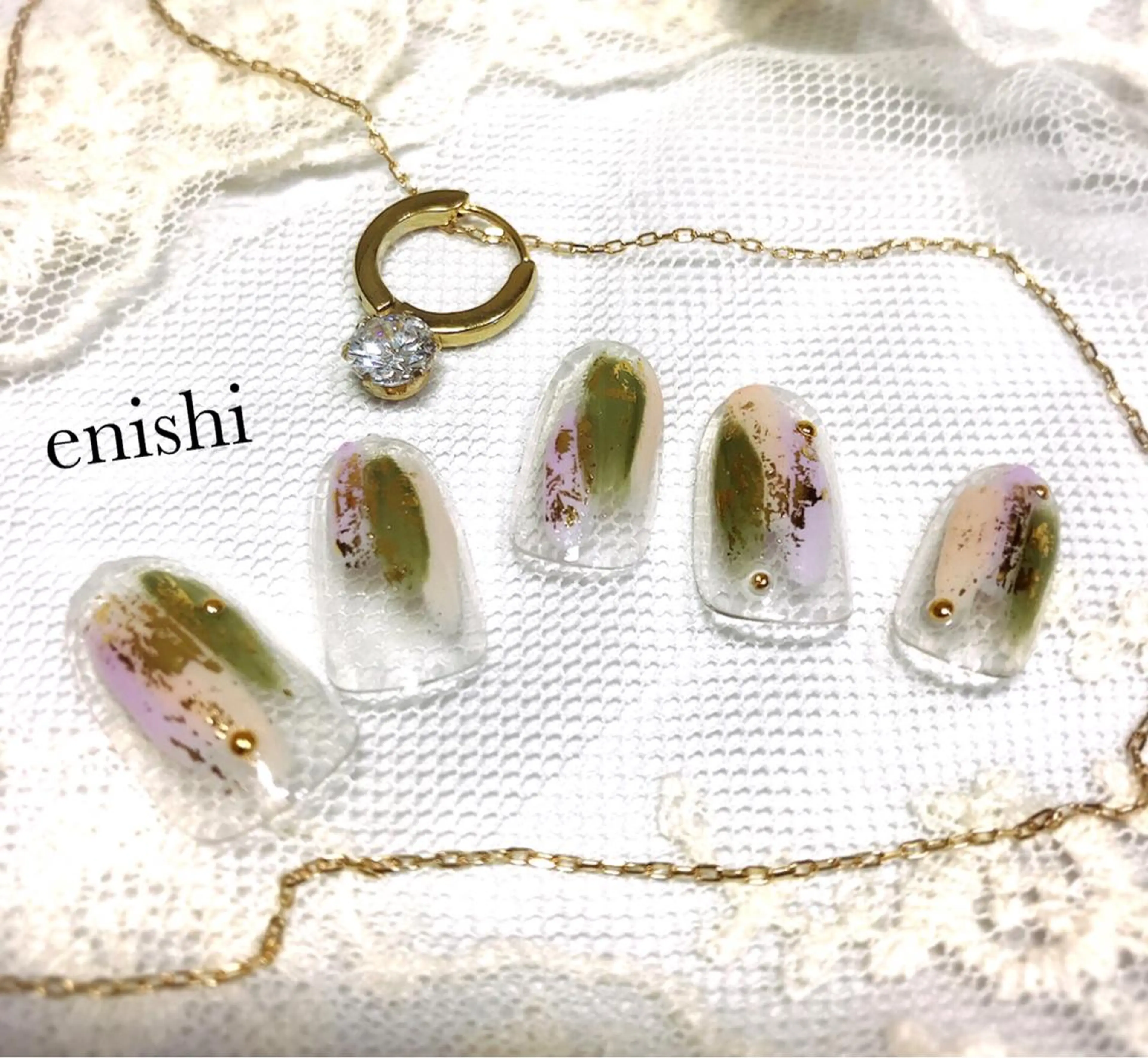 ネイル ニュアンスネイル Nail Salon enishiのネイルデザイン