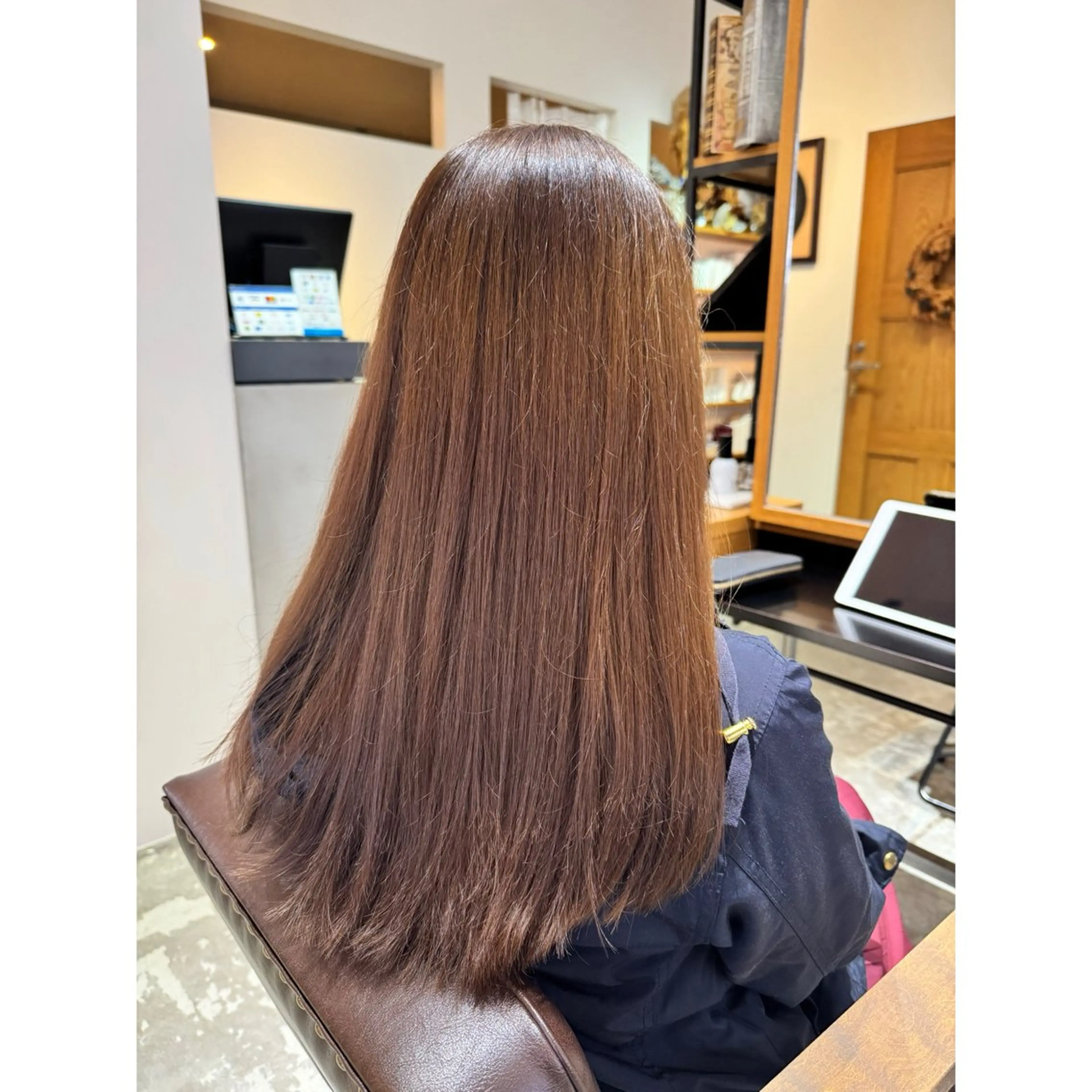 ロング カット ヘアカラー 喜友名洸季 anoneのヘアスタイル