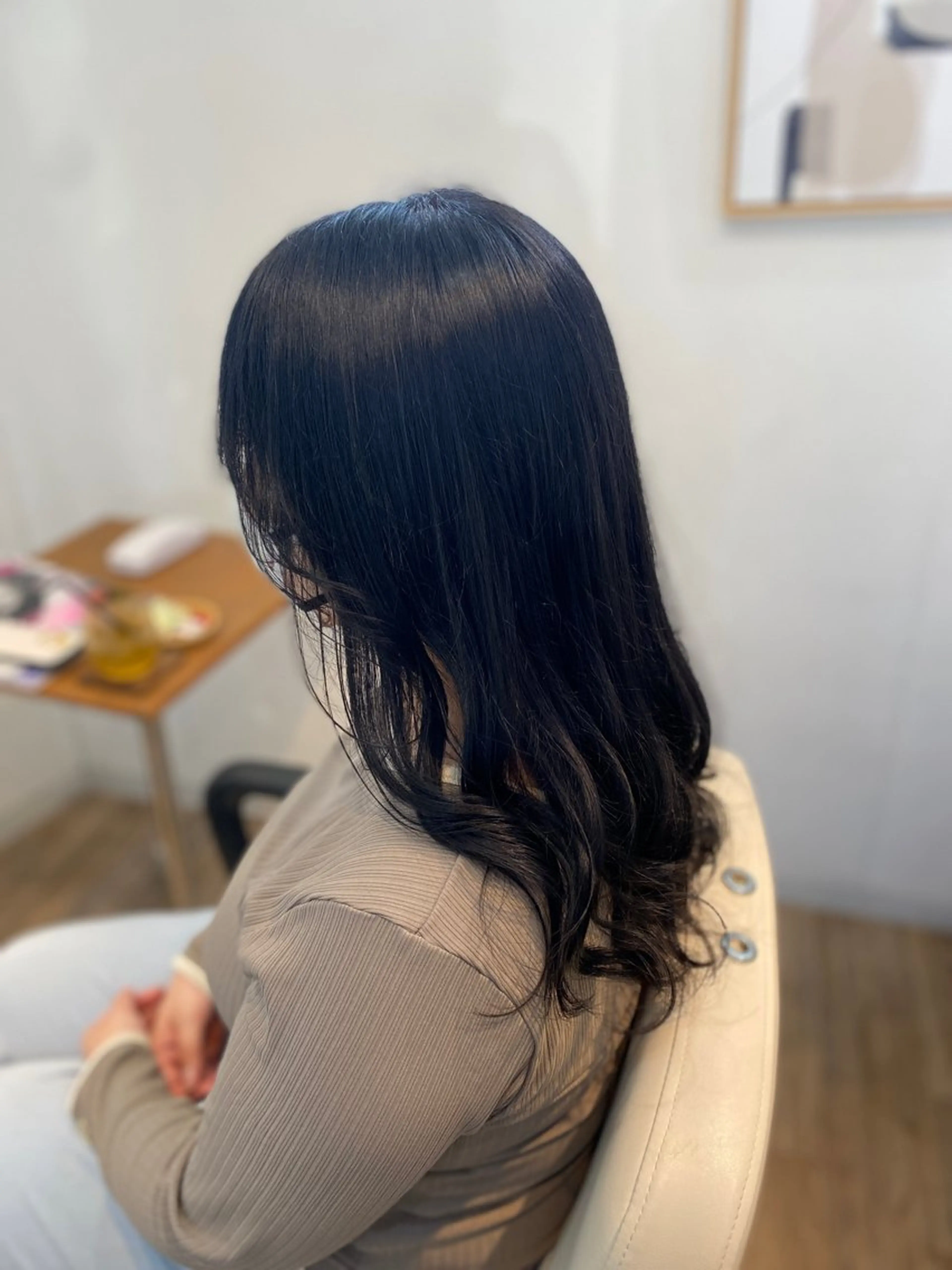 ロング カラー イルミナカラー カット ヘアカラー 安住 千明のヘアスタイル