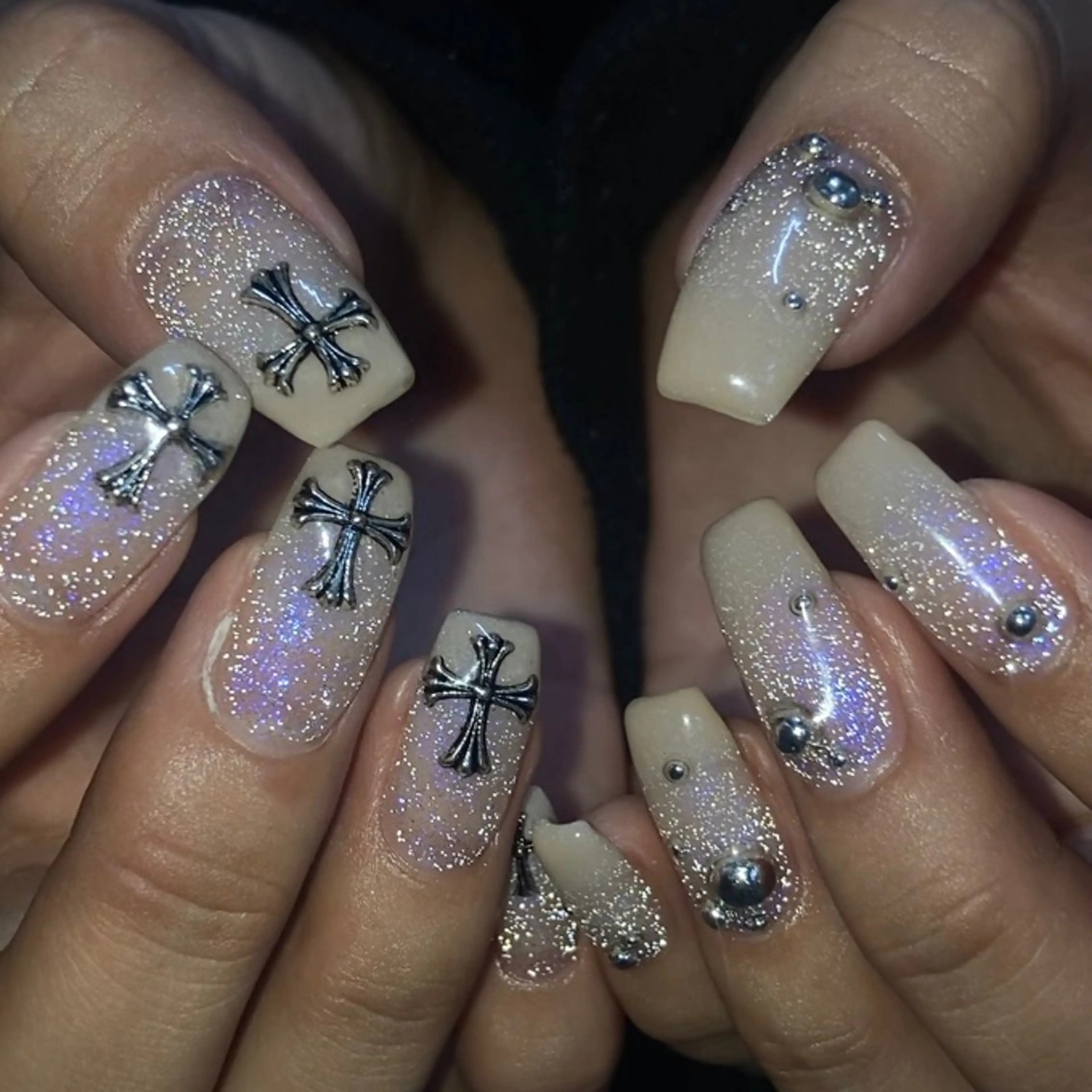 ネイル ハンドネイル フットネイル kana/モード ・グランジ໒꒱のネイルデザイン