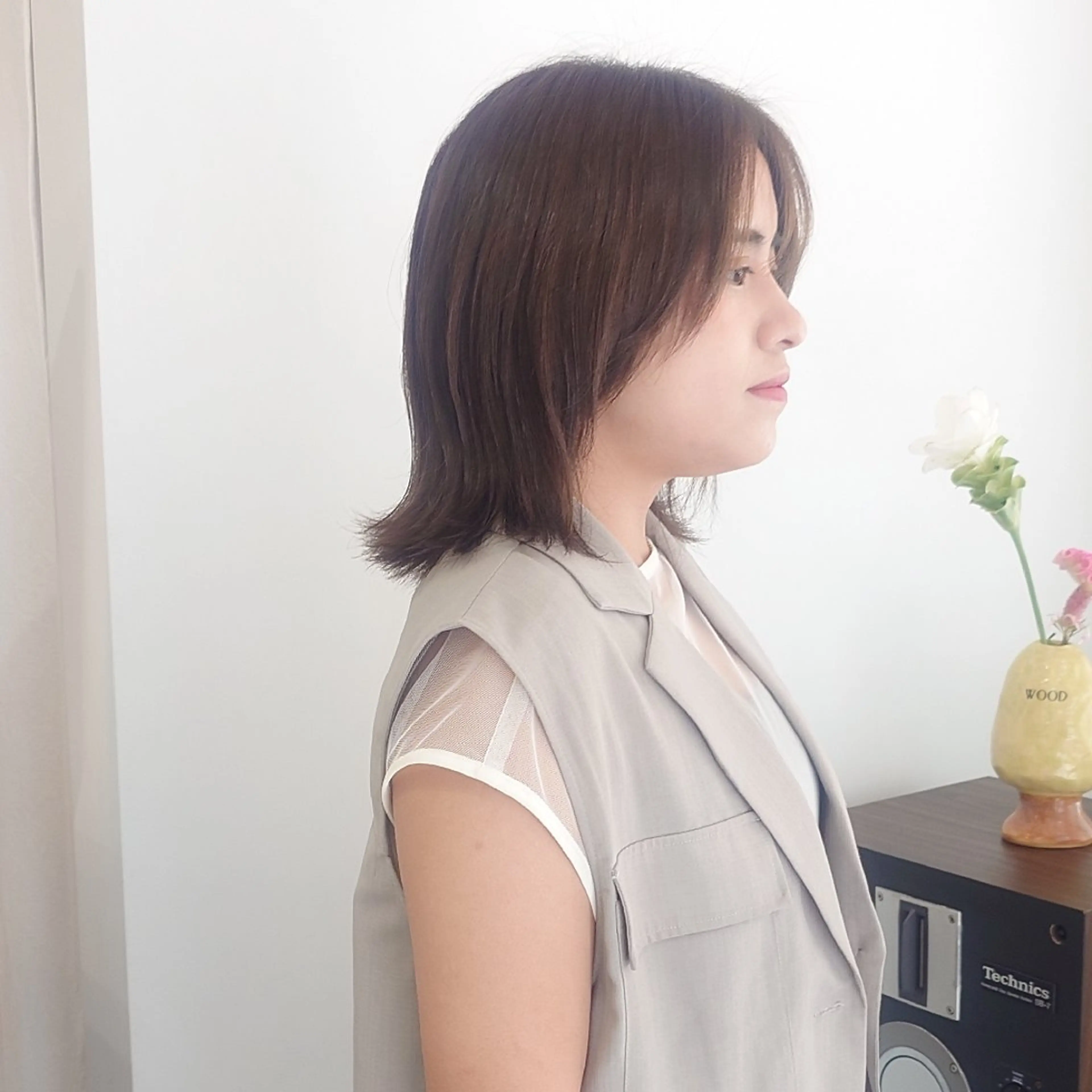 ミディアム a moment 【モーメント】所属・蔵前　デザインカット MATSUZAWAのヘアスタイル