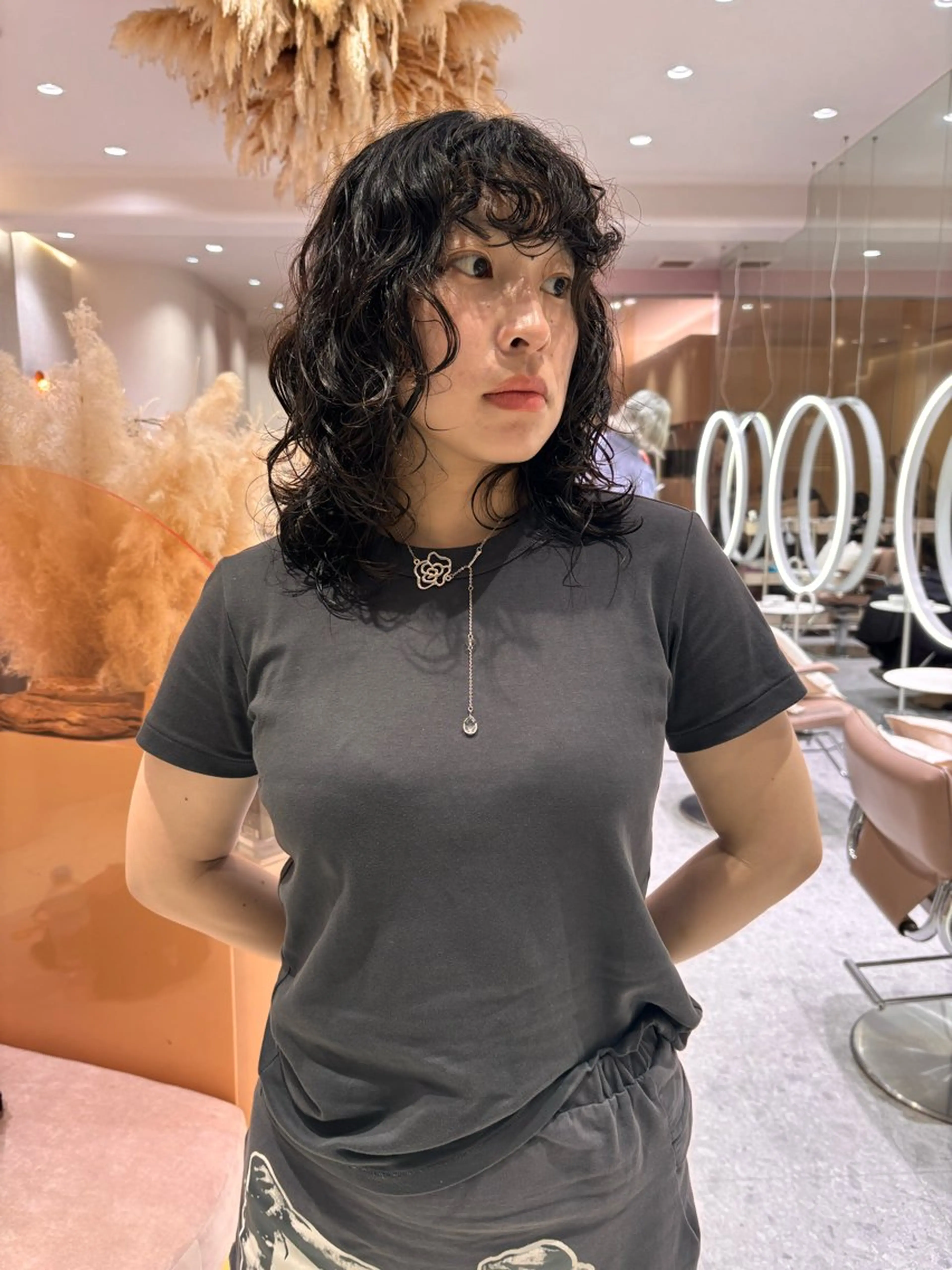 ミディアム パーマ パーマ 🟧mana /渋谷/mile🟧のヘアスタイル