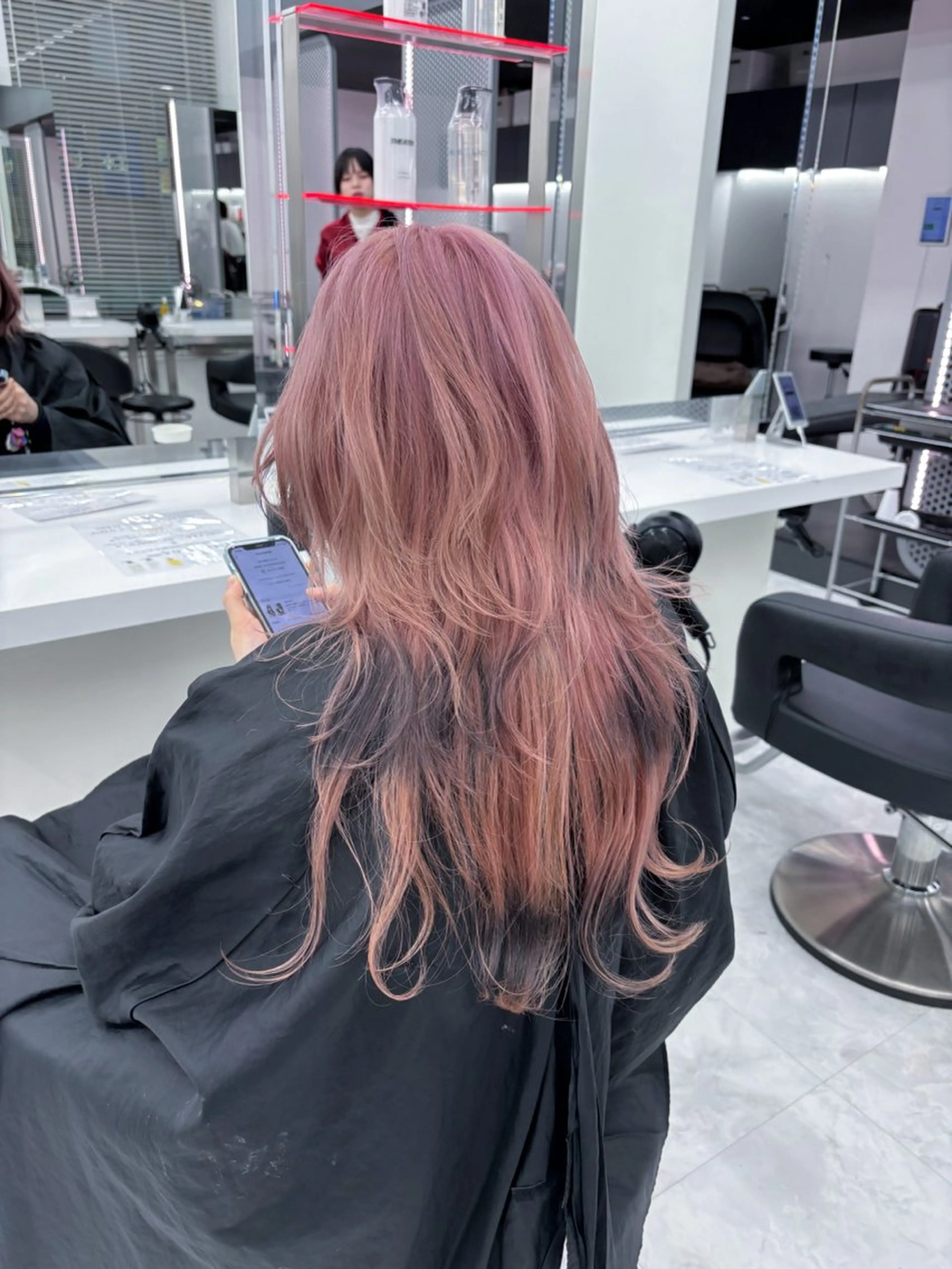 ミディアム カラー ヘアカラー トリートメント ヘッドスパ ヘアセット 表参道ハッシュカット レイヤー/リノンのヘアスタイル