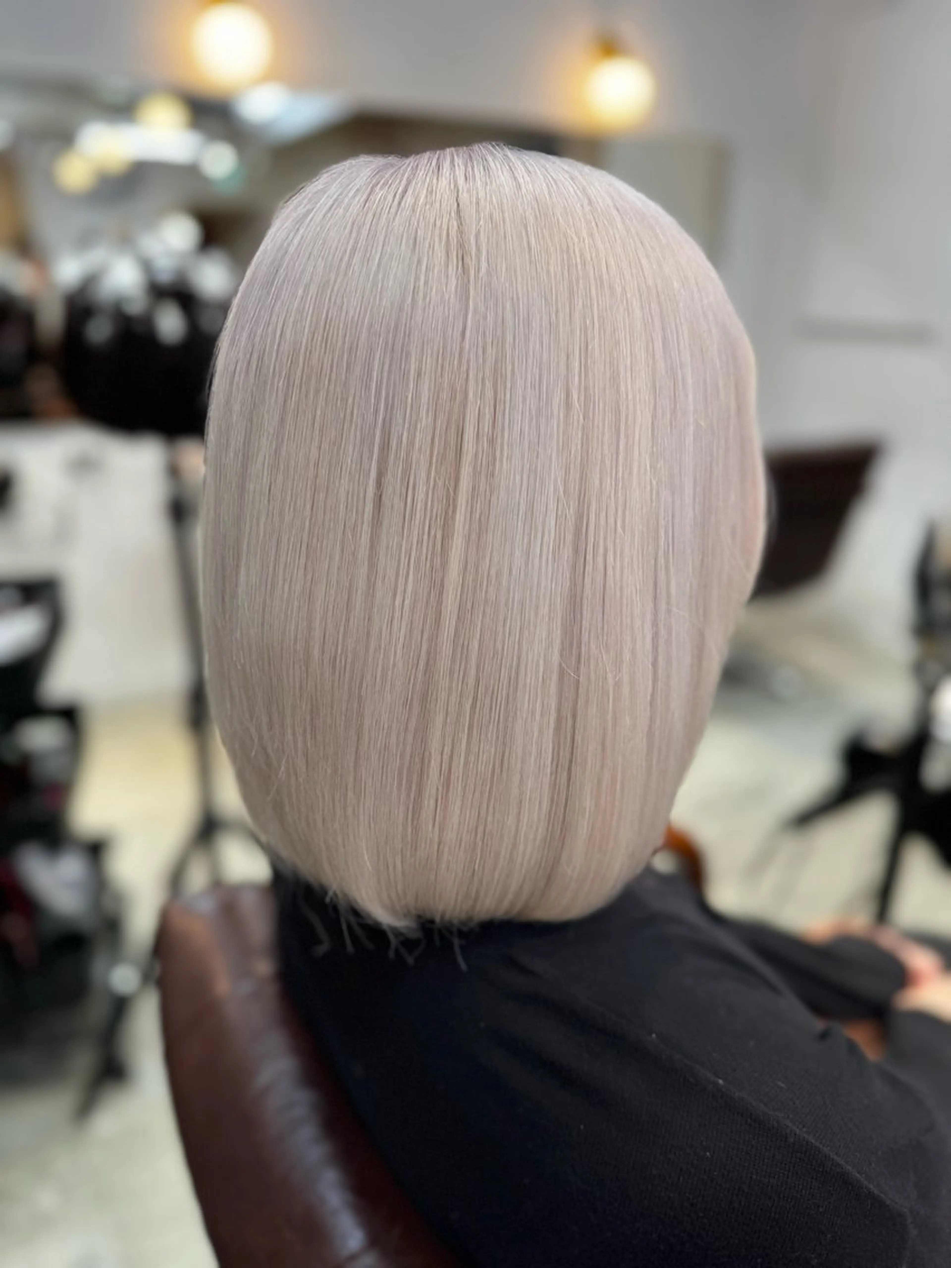 ミディアム カット ヘアカラー トリートメント 韓国式縮毛矯正カラー 💎TAICHIのヘアスタイル