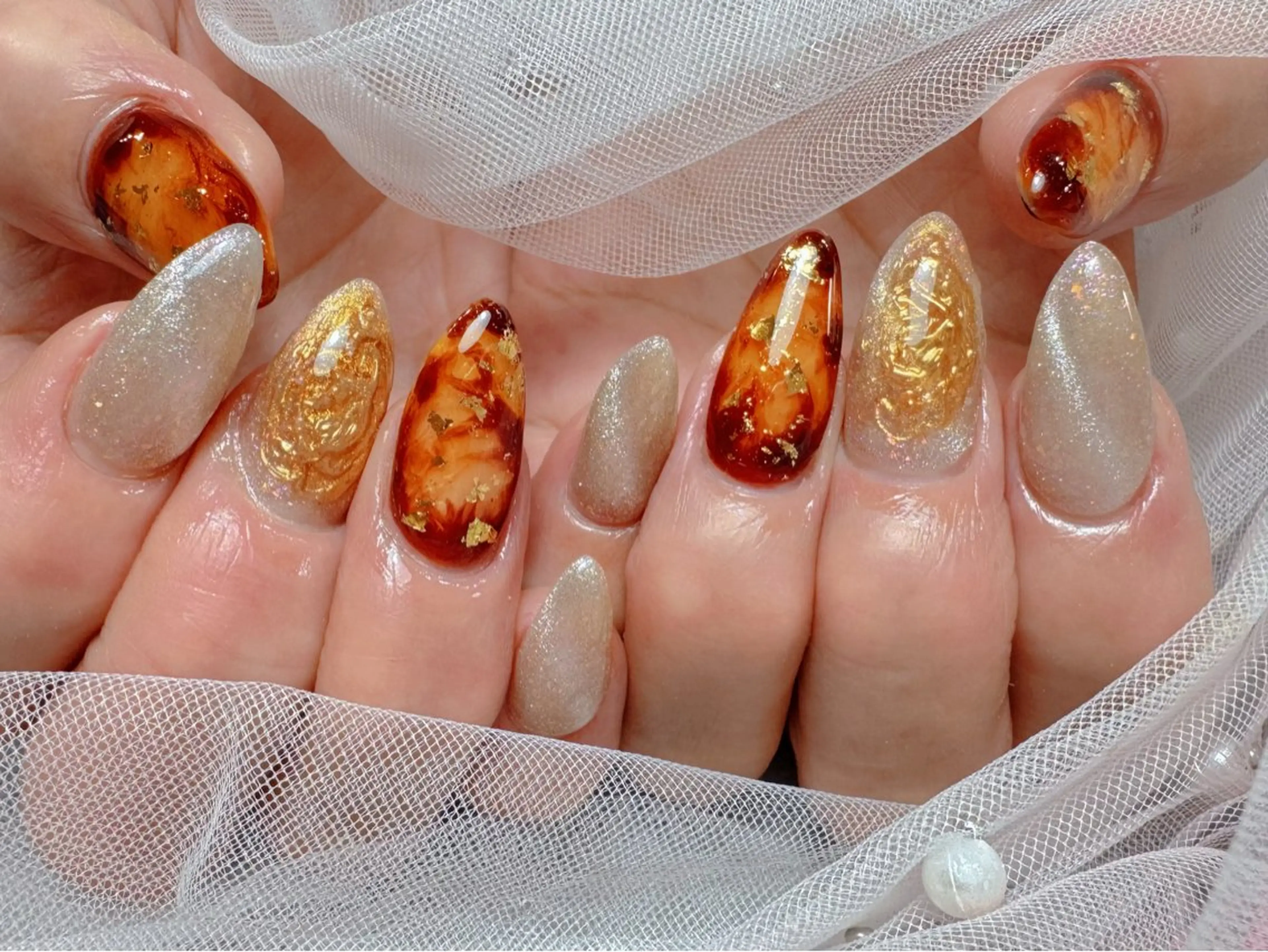 ネイル ハンドネイル マジックミラー所属・マジック ミラーのネイルデザイン