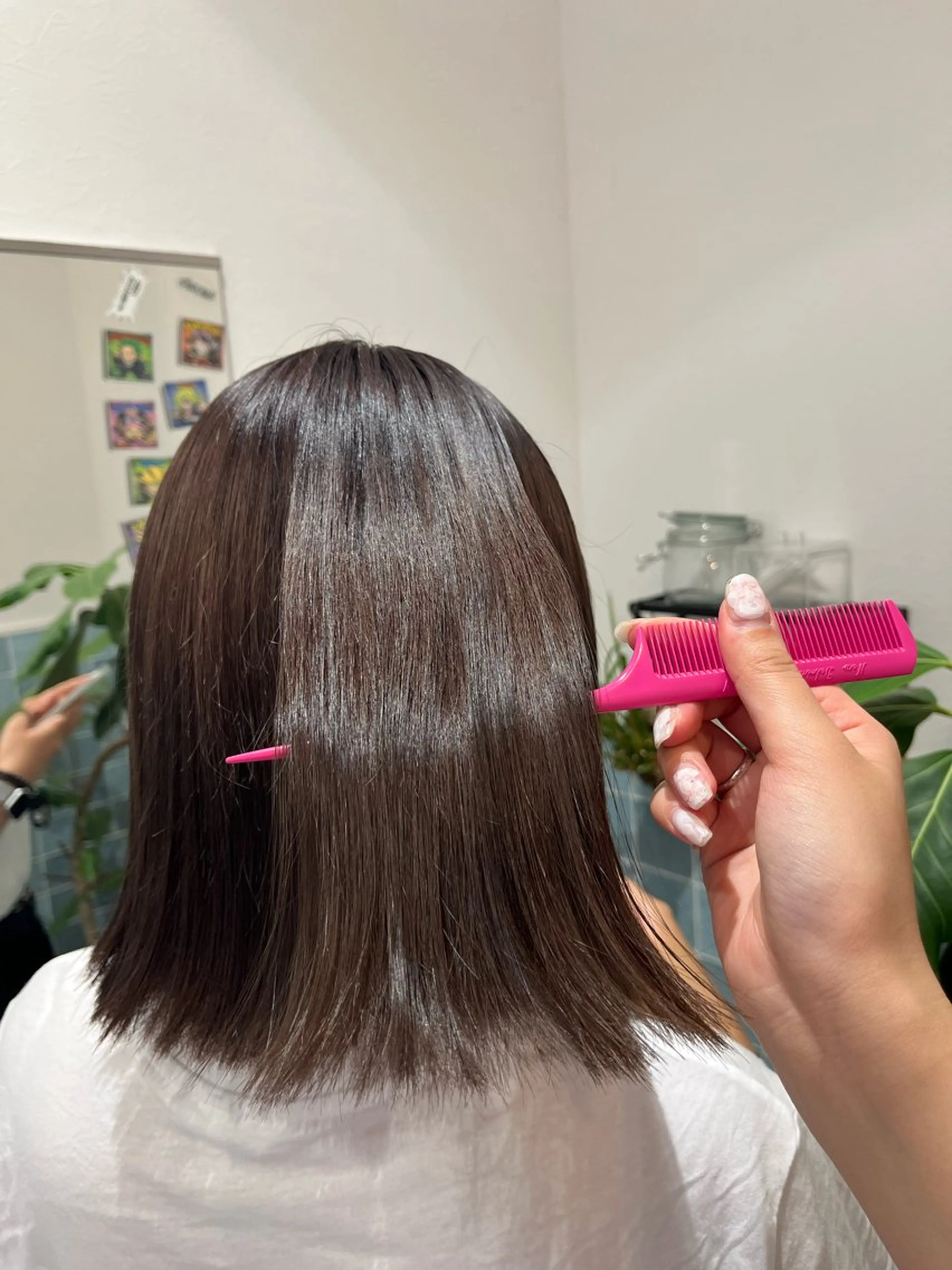 ミディアム カラー ヘアカラー トリートメント 透明感カラー/モデル 募集/🎀MAI🎀のヘアスタイル