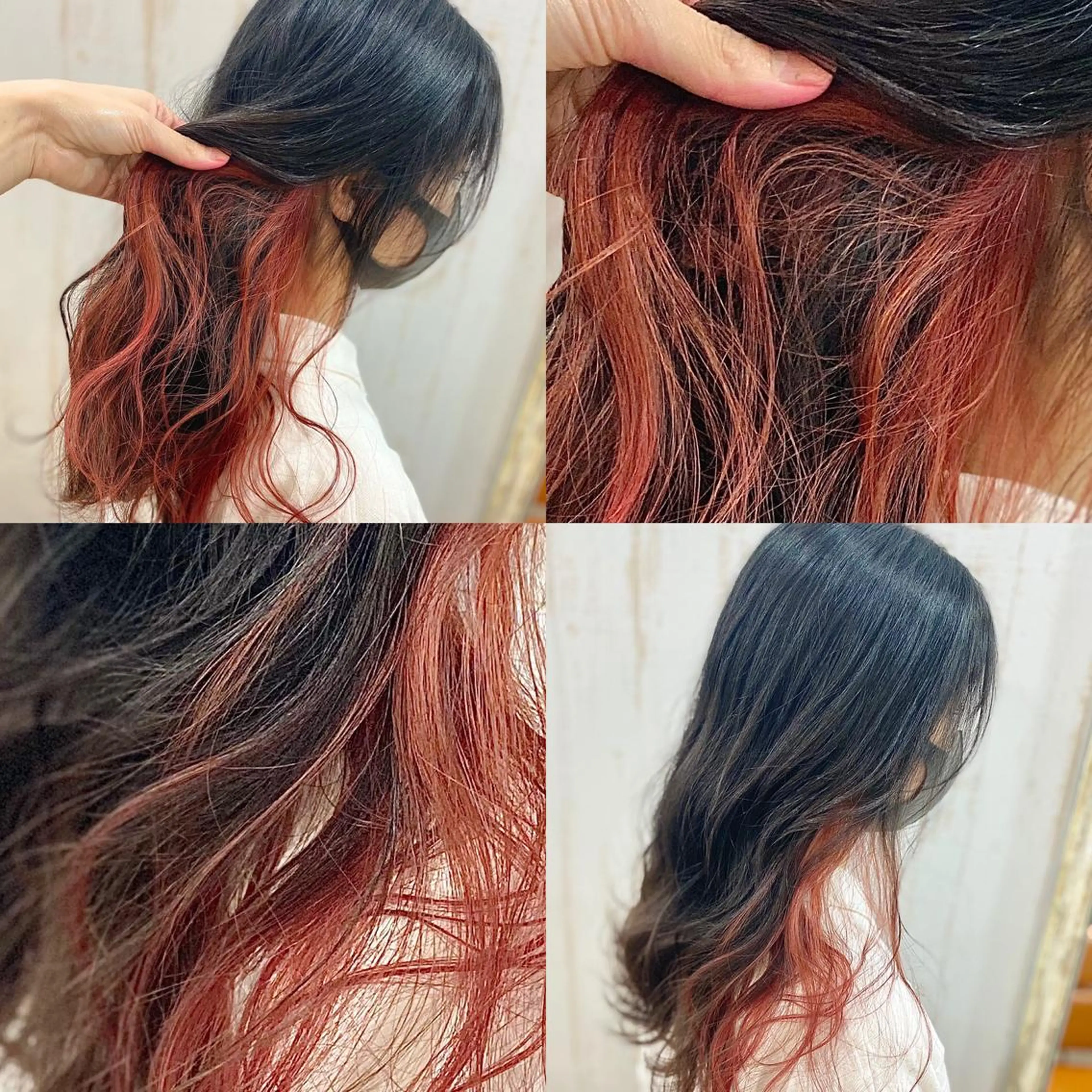 セミロング カラー ハイトーン💫 エクステ💫maiのヘアスタイル