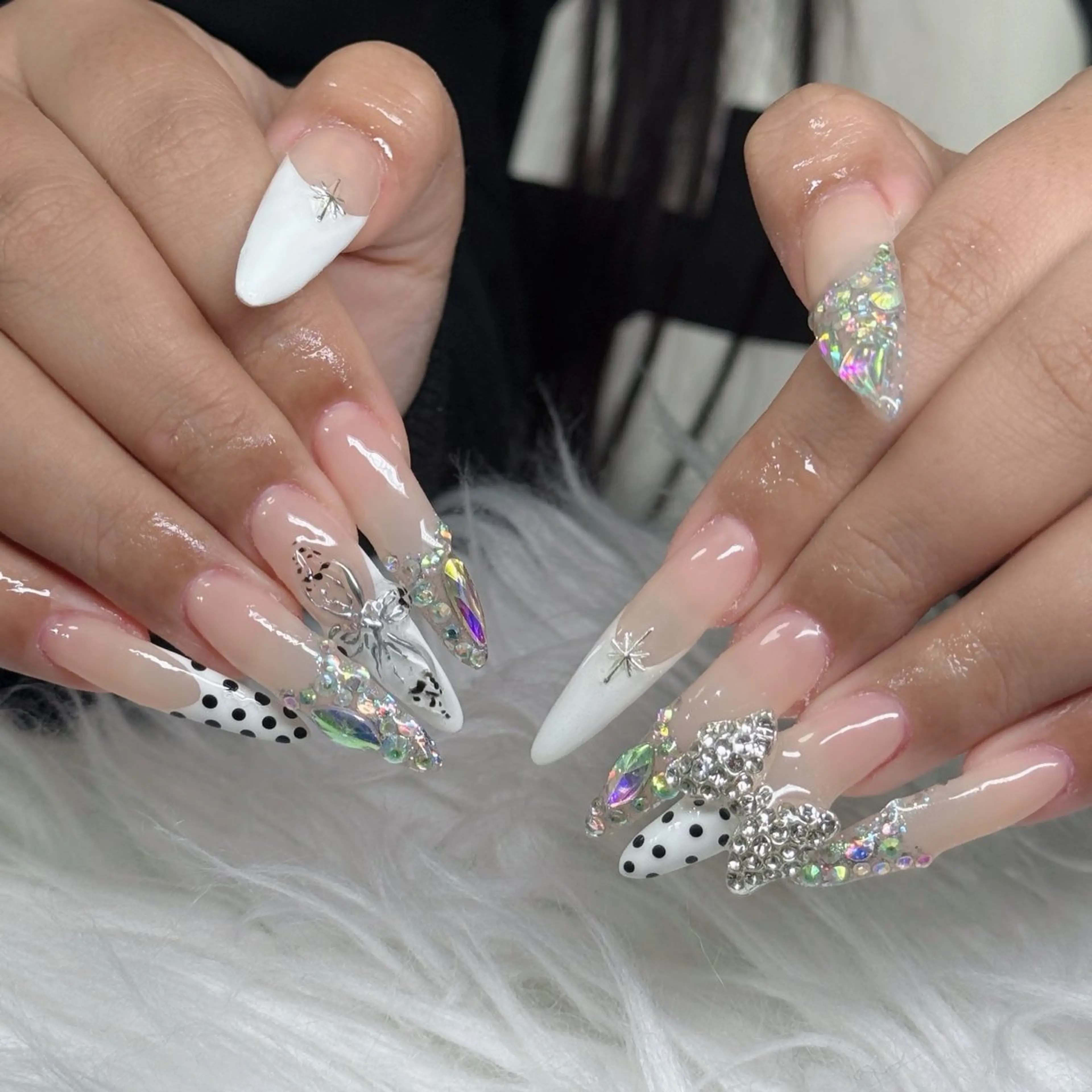 ネイル フットネイル フレンチネイル グラデーション 韓国ネイル ロングネイル ハンドネイル Hani Nail Salonのネイルデザイン