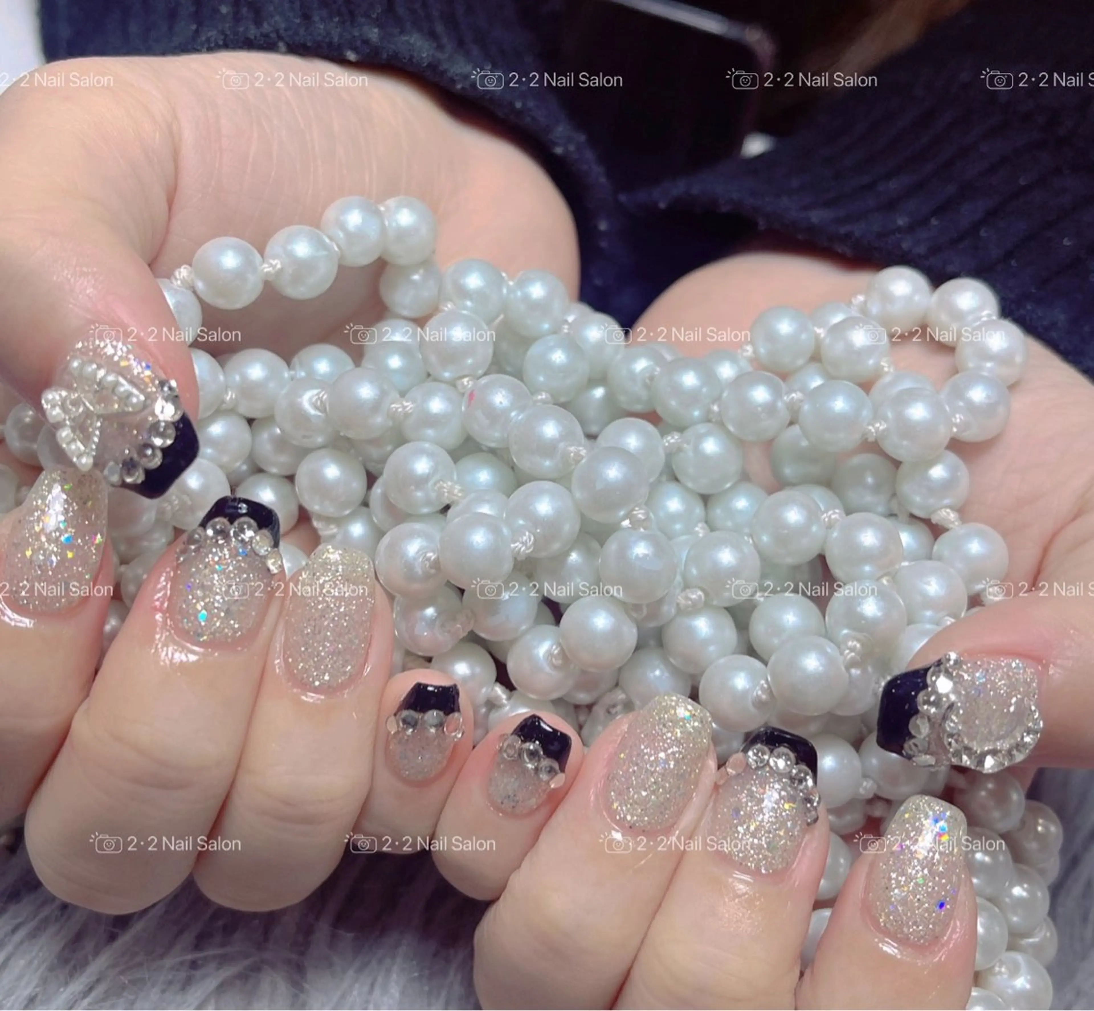 ネイル ハンドネイル 🦋y y Nail 🤍のネイルデザイン