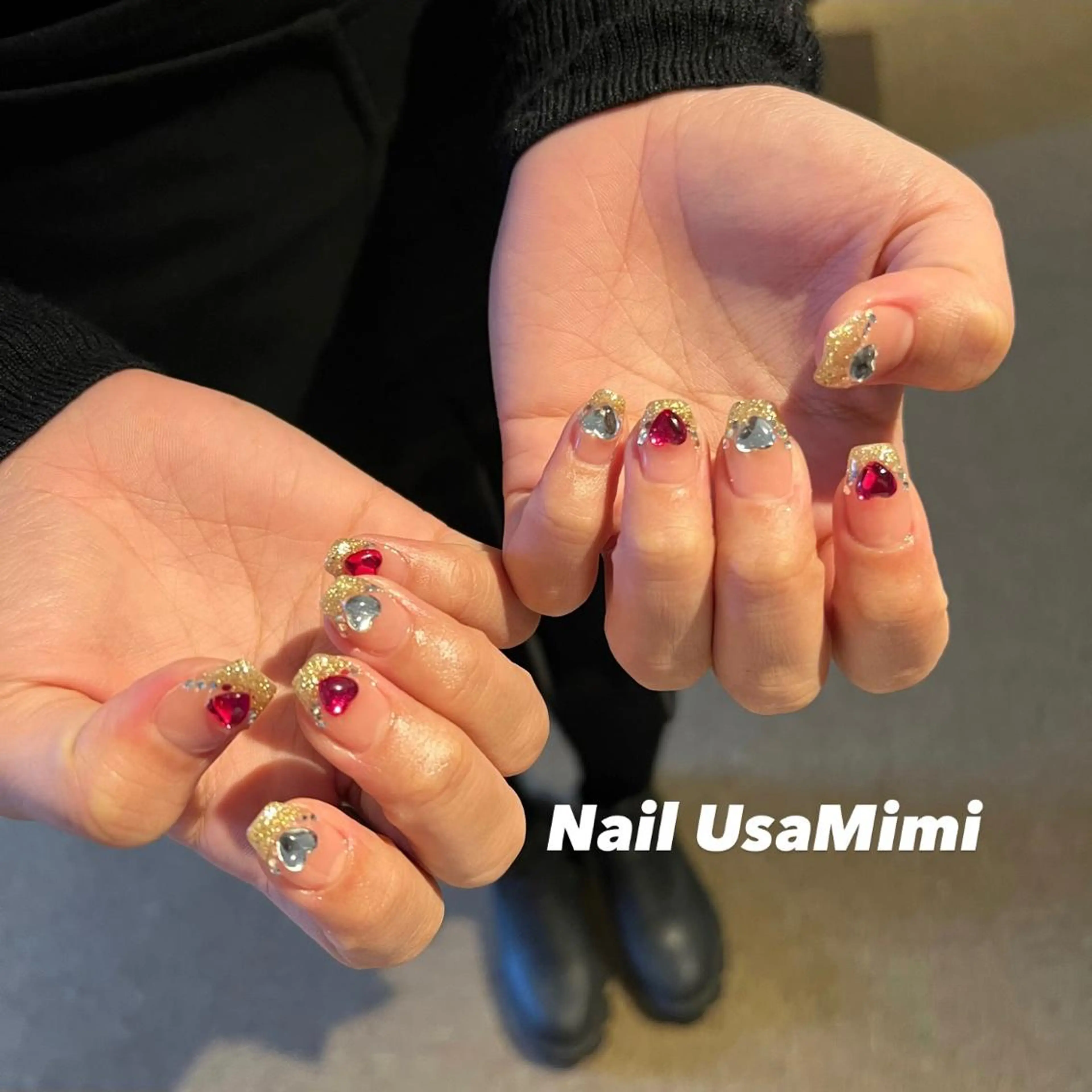 ネイル フットネイル ジェルネイル マグネットネイル 持ち込み ニュアンスネイル 本町ネイルNail UsaMimiのネイルデザイン