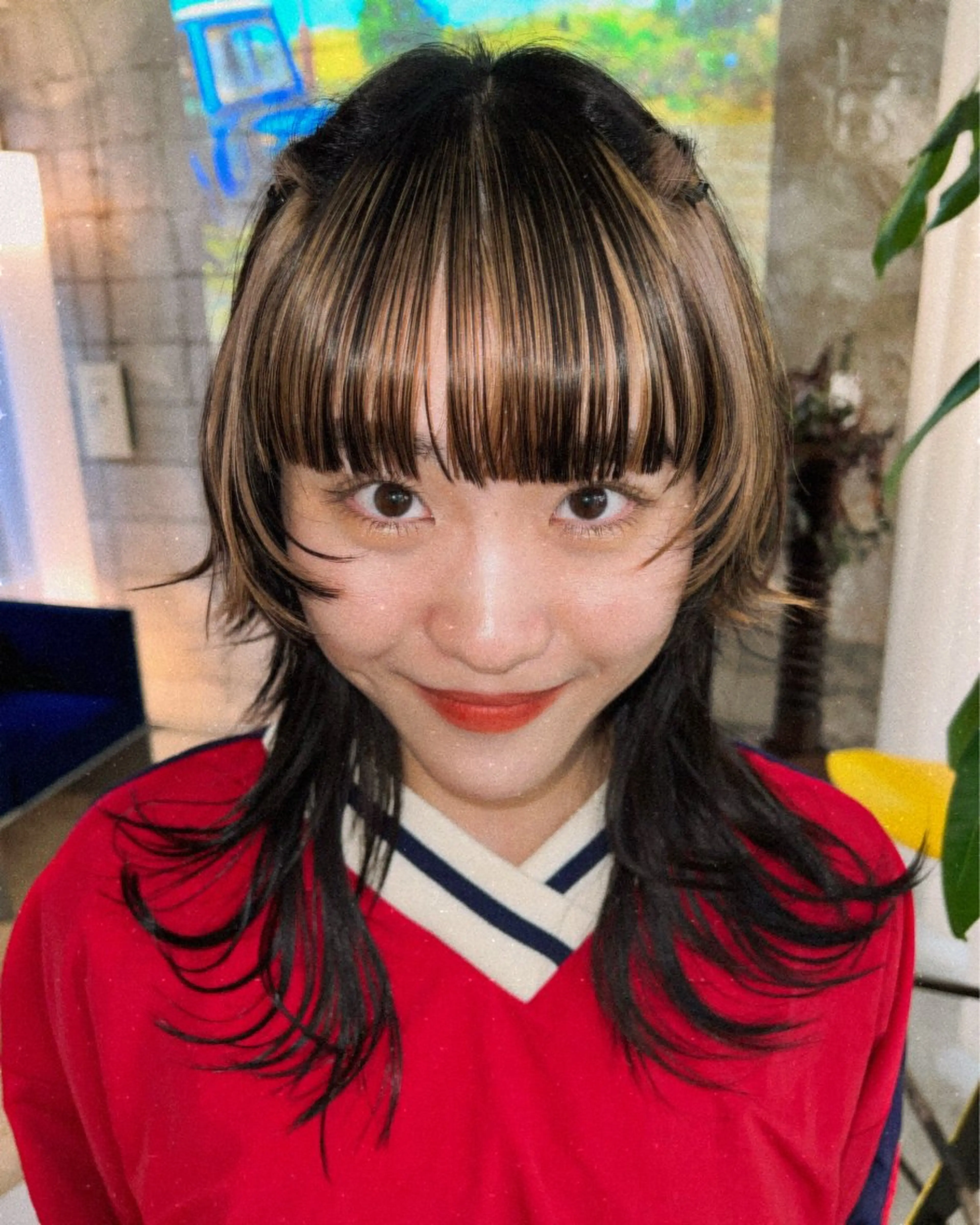 ロング カラー カット ヘアカラー haco＋所属・圧倒的デザイン力 店長🎨RENAのヘアスタイル