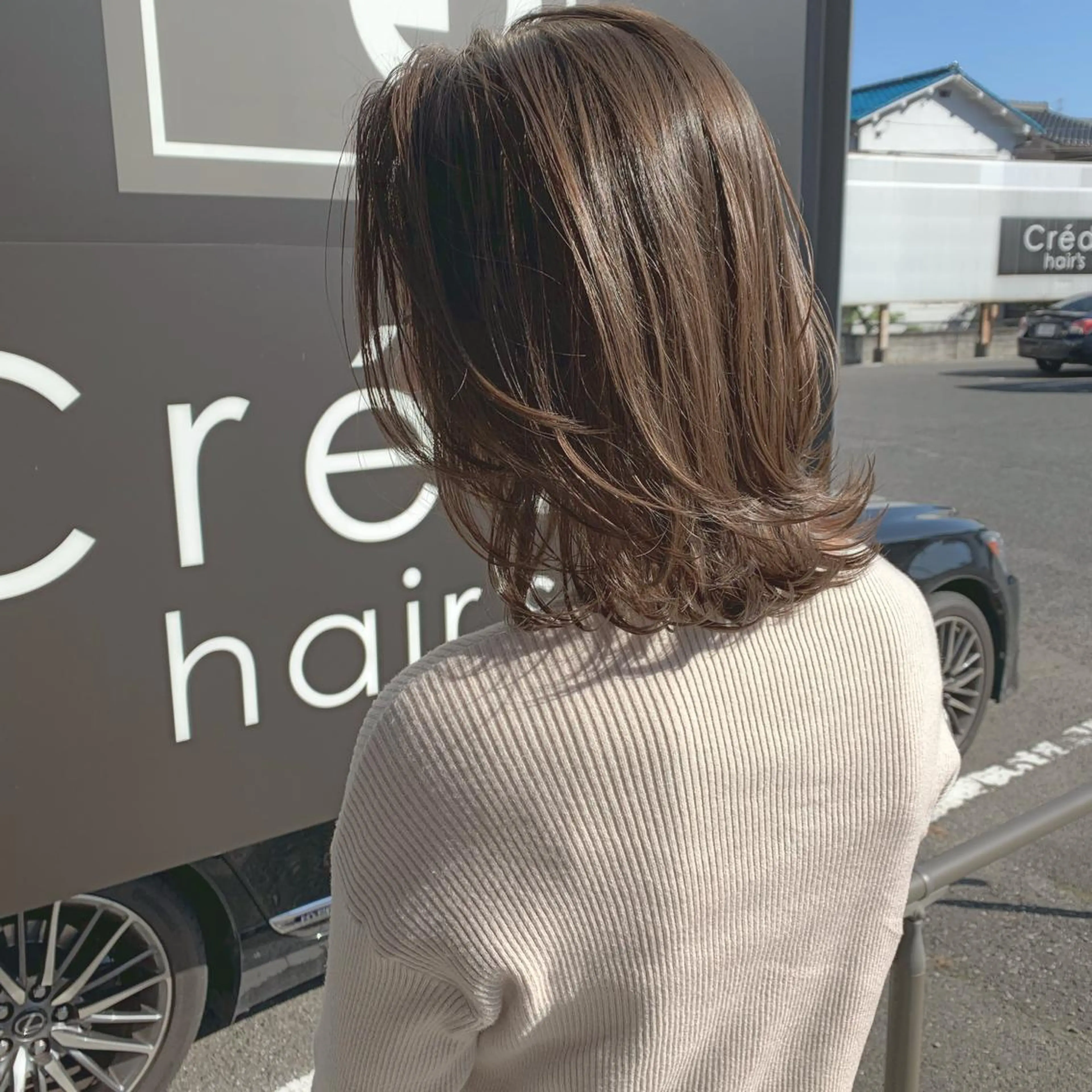 ミディアム カラー ヘアアレンジ ボブ ウルフカット ウルフボブ カット トリートメント 前田 善夫のヘアスタイル