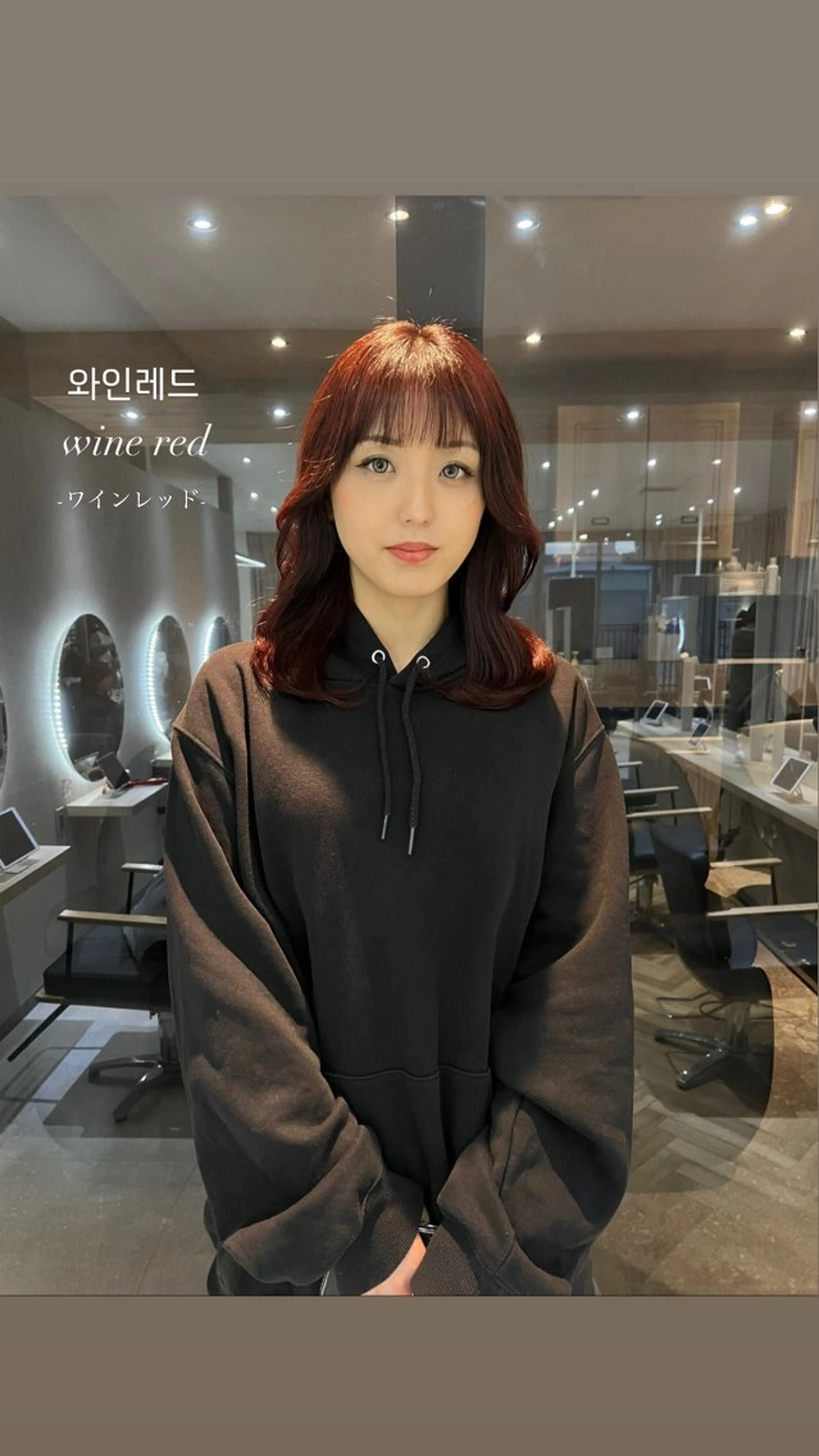 ミディアム カラー くびれヘア 韓国風ヘア カット ヘアカラー トリートメント 韓国🇰🇷レイヤー おくれ毛/顔まわりのヘアスタイル