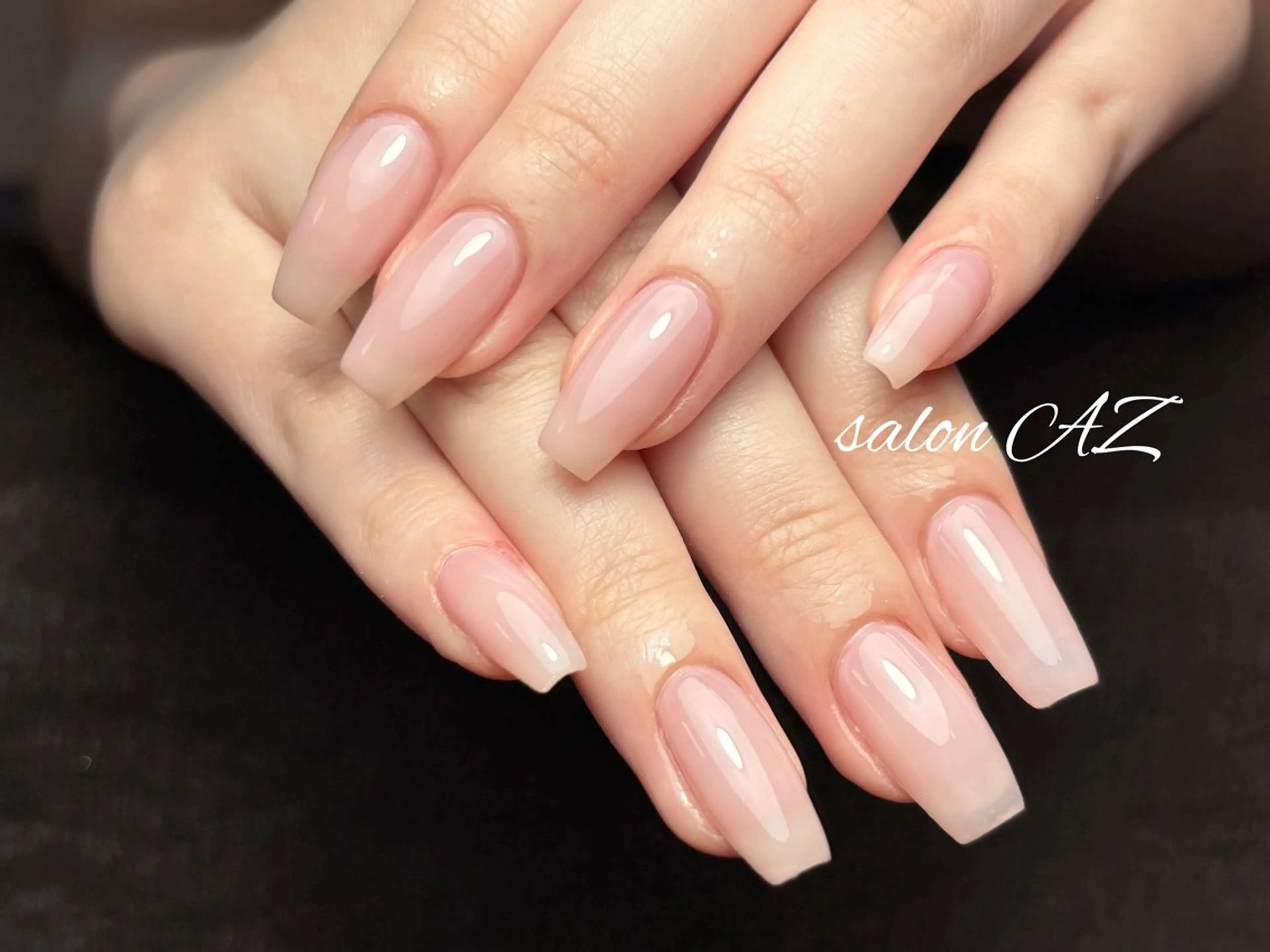 ネイル アートネイル 長さ出し フットネイル フレンチネイル ジェルネイル ハンドネイル salonAZ トップネイリストのネイルデザイン