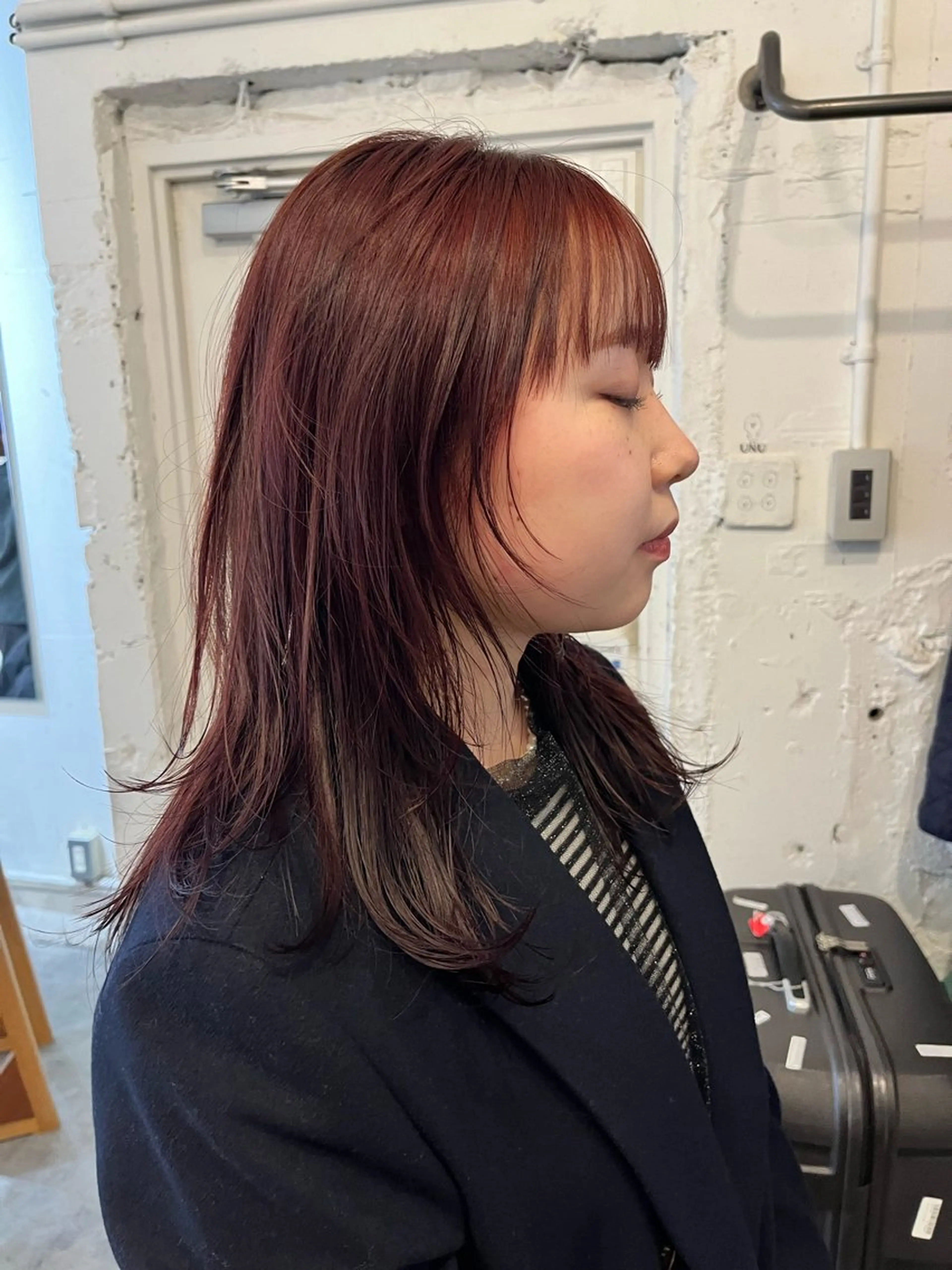 セミロング レイヤーカット カット ヘアカラー トリートメント ✴︎UNU ✴︎モエカのヘアスタイル