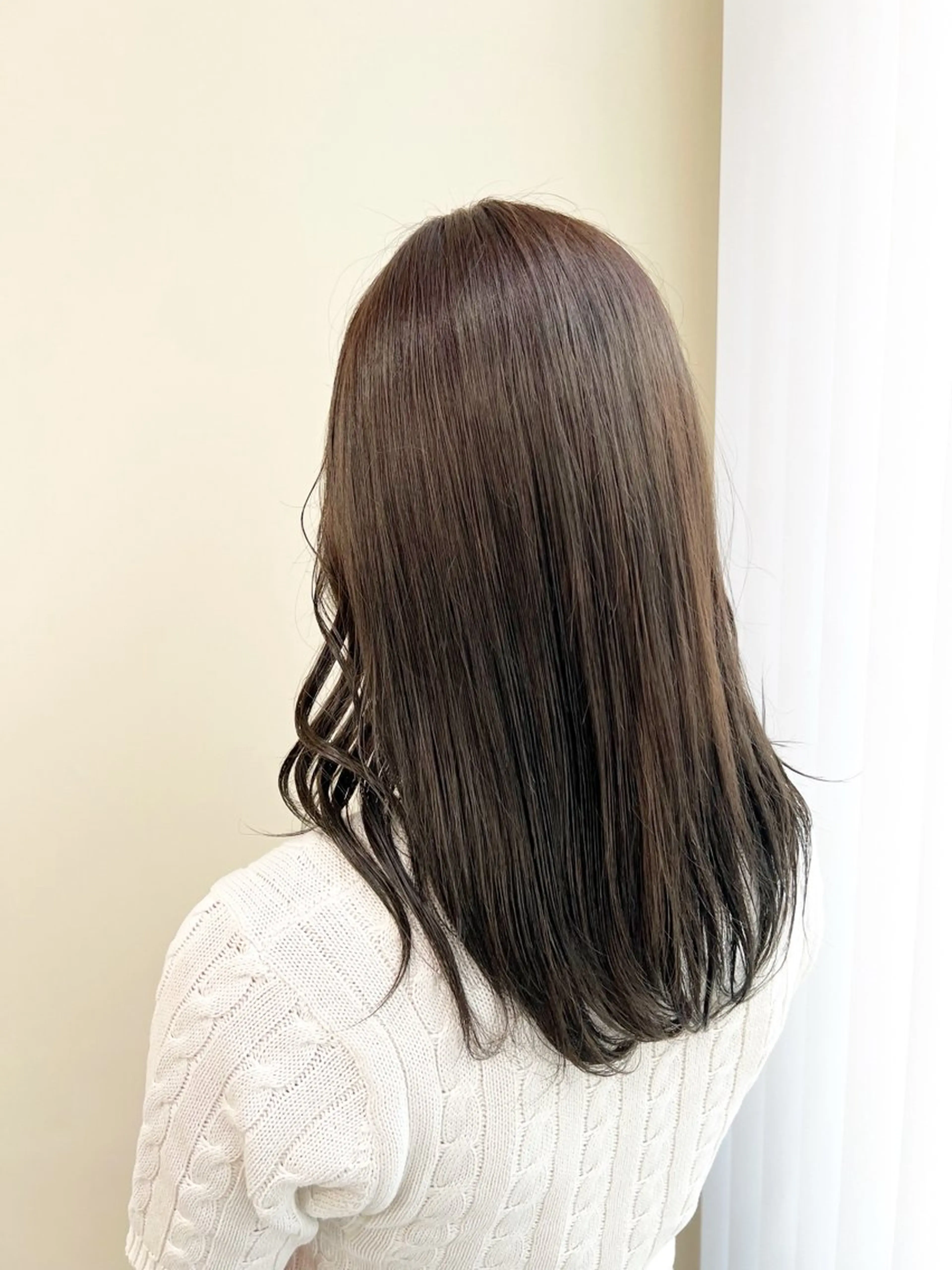 【🍁10月限定メンテナンス🍁】透明感ワンカラー➕サラ艶トリートメント🫧付きの写真