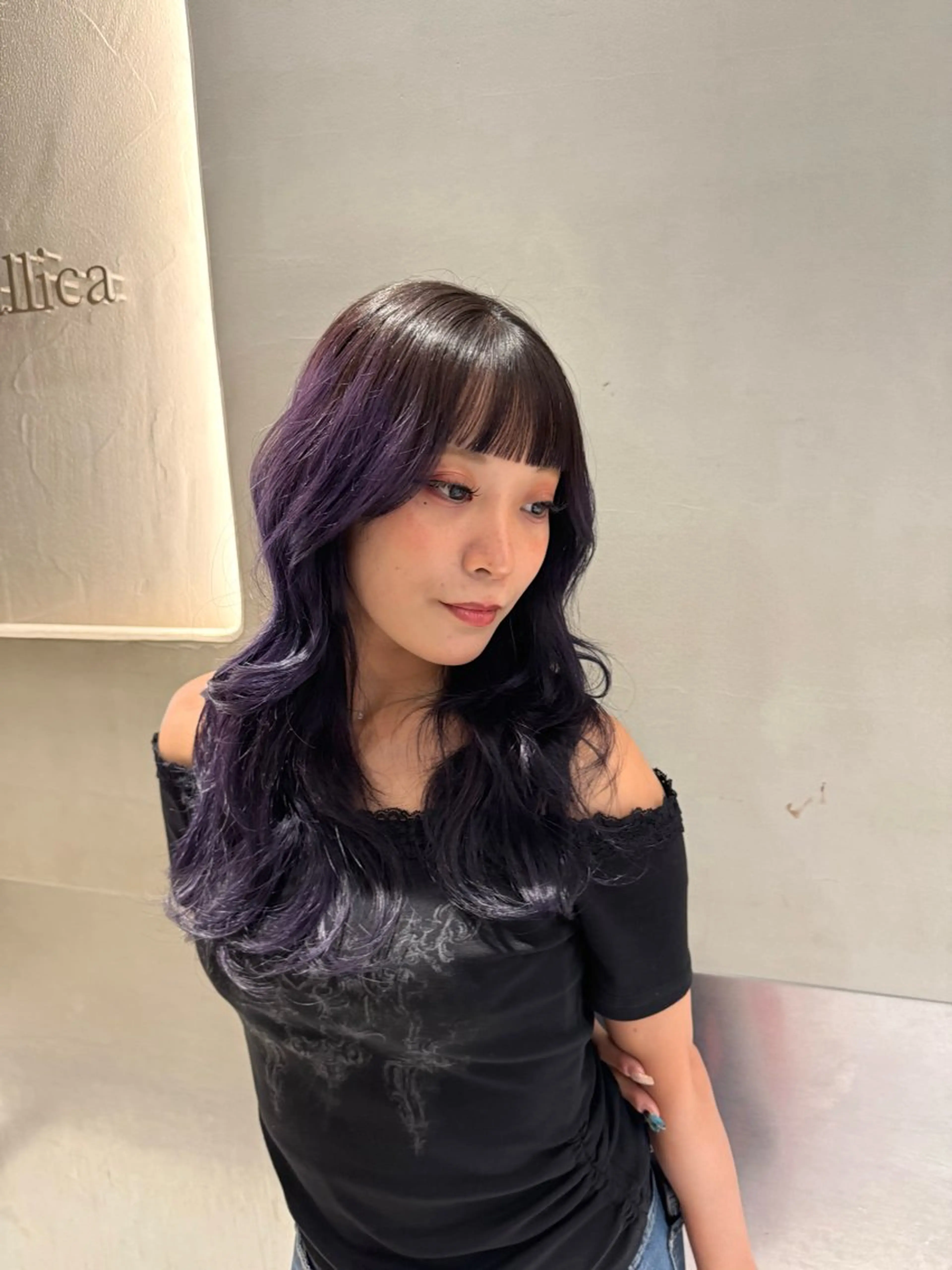 ロング カラー ヘアカラー トリートメント ヘッドスパ 艶カラー/縮毛矯正 🫧terukaのヘアスタイル