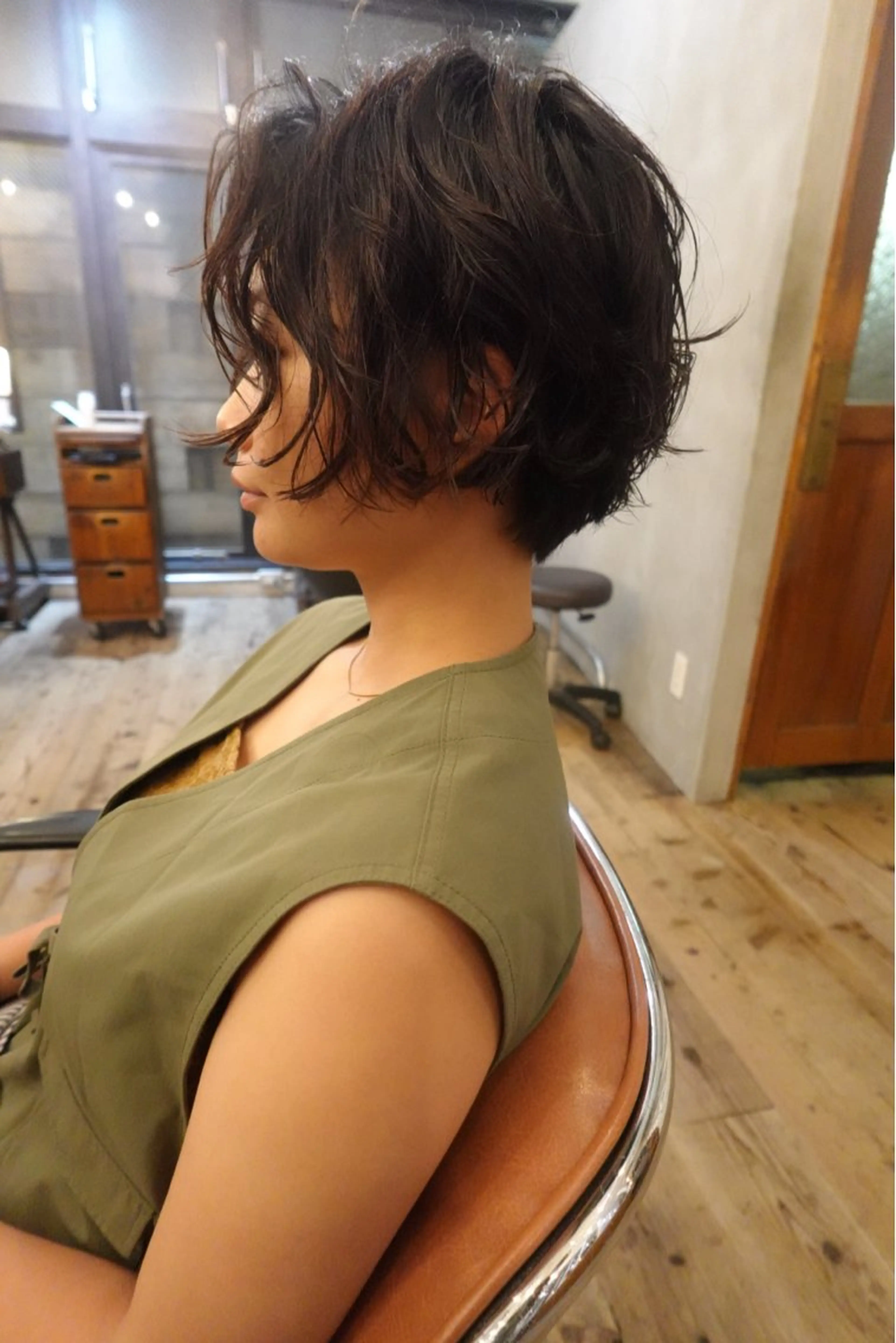 ショート パーマ 🍁ショートボブ. パーマ🍁陸来のヘアスタイル