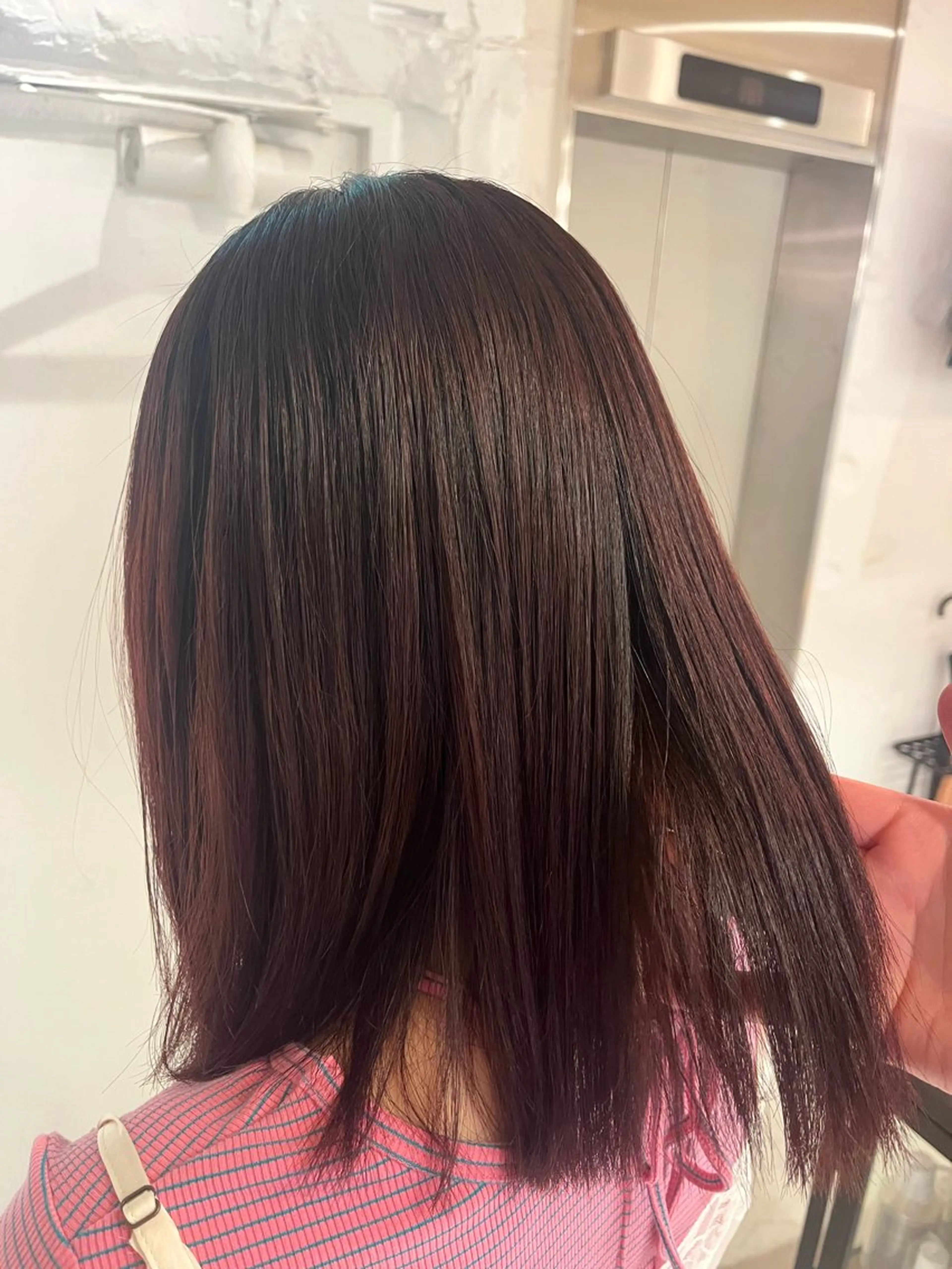 カラー レッドカラー lunty難波店所属・💋ギャル髪💋 かづき💖のヘアスタイル
