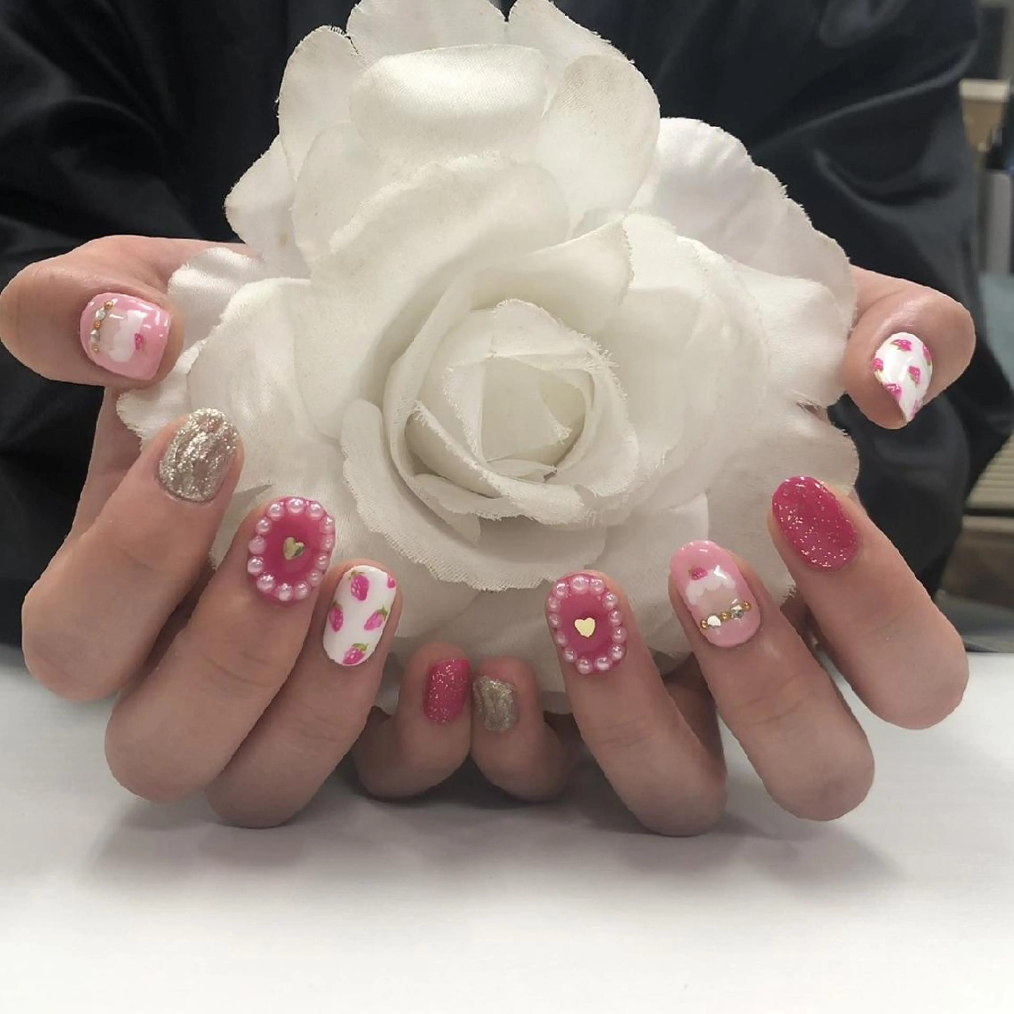 セミロング ネイル ハンドネイル nail salon Blancのネイルデザイン