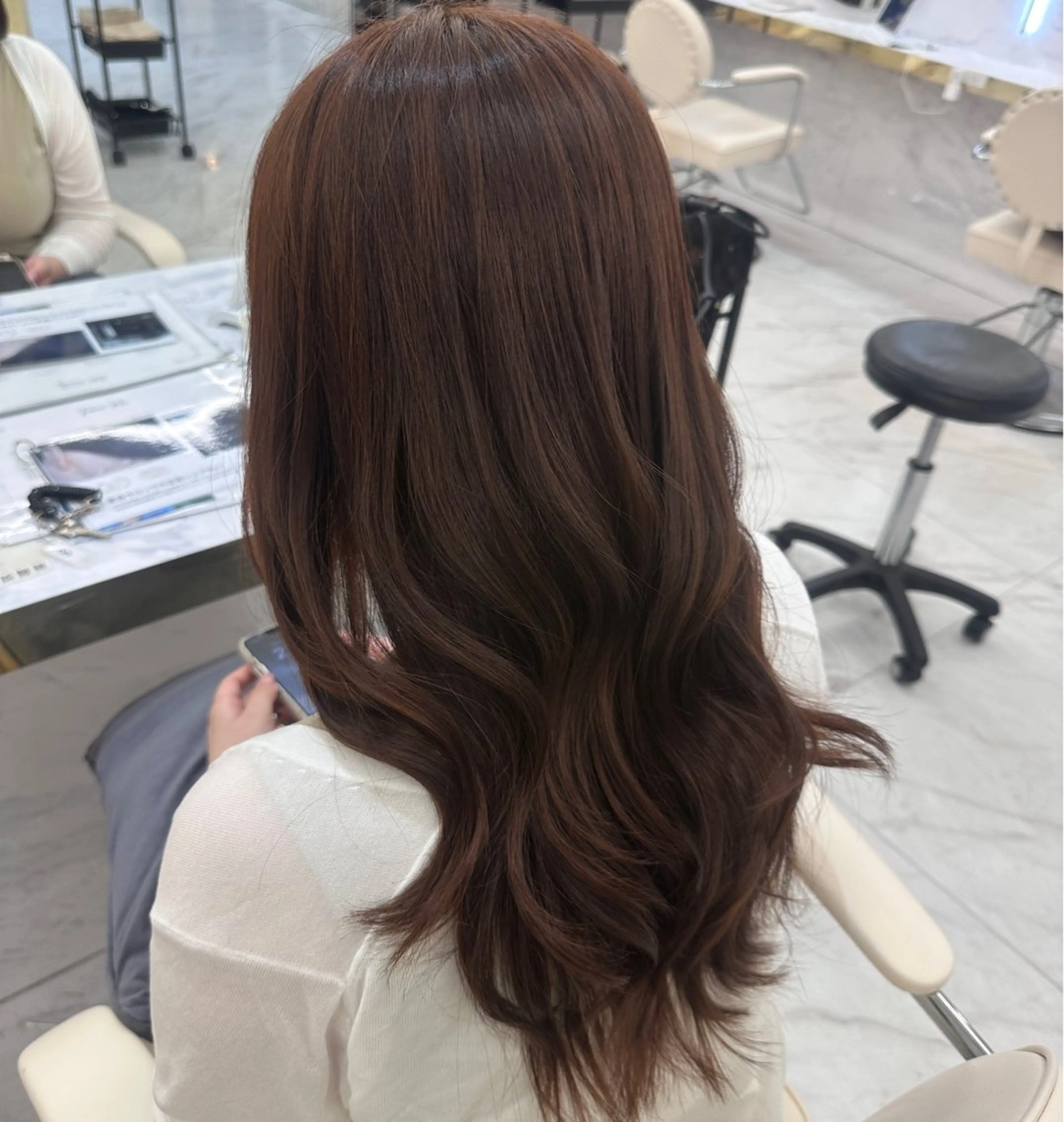 カラー こはな🎀梅田🎀 ピンクカラー💝のヘアスタイル